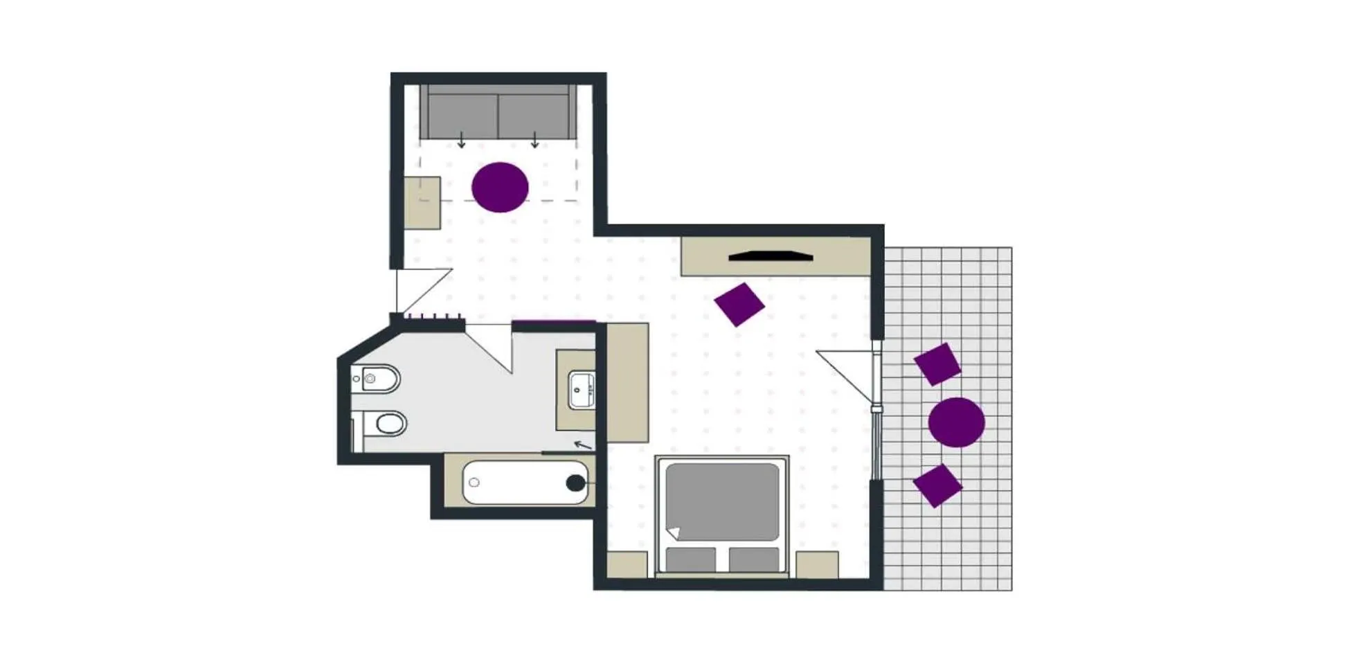 Floor plan in Paradies Pure Mountain Resort