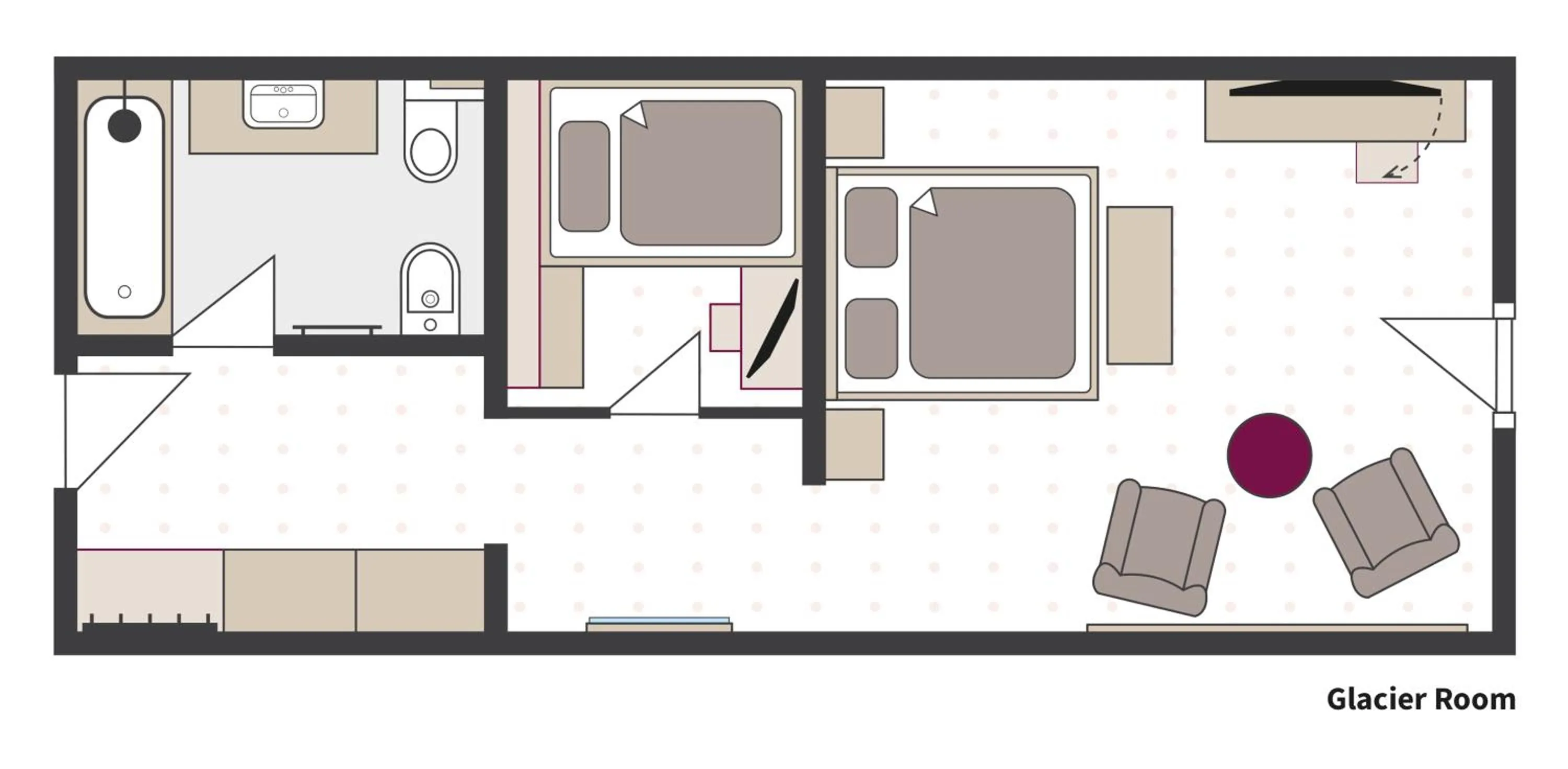 Floor plan in Paradies Pure Mountain Resort