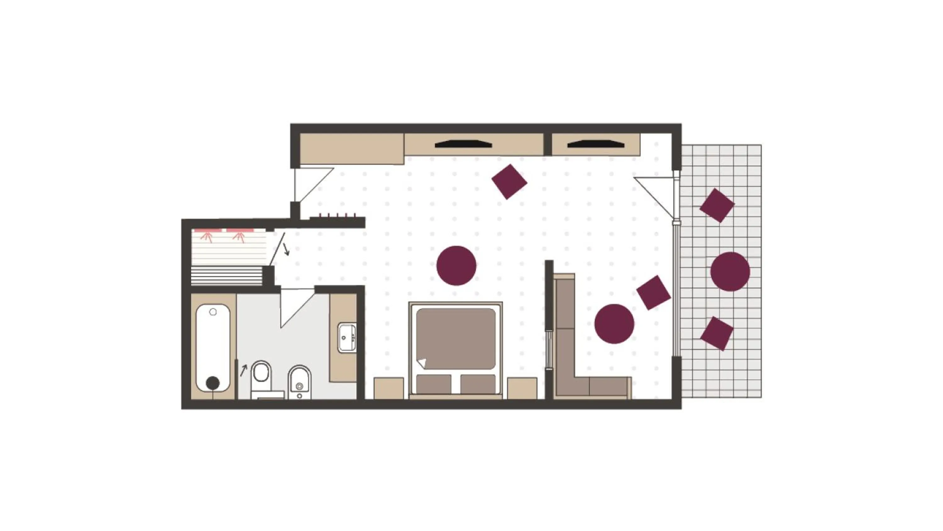 Floor plan in Paradies Pure Mountain Resort