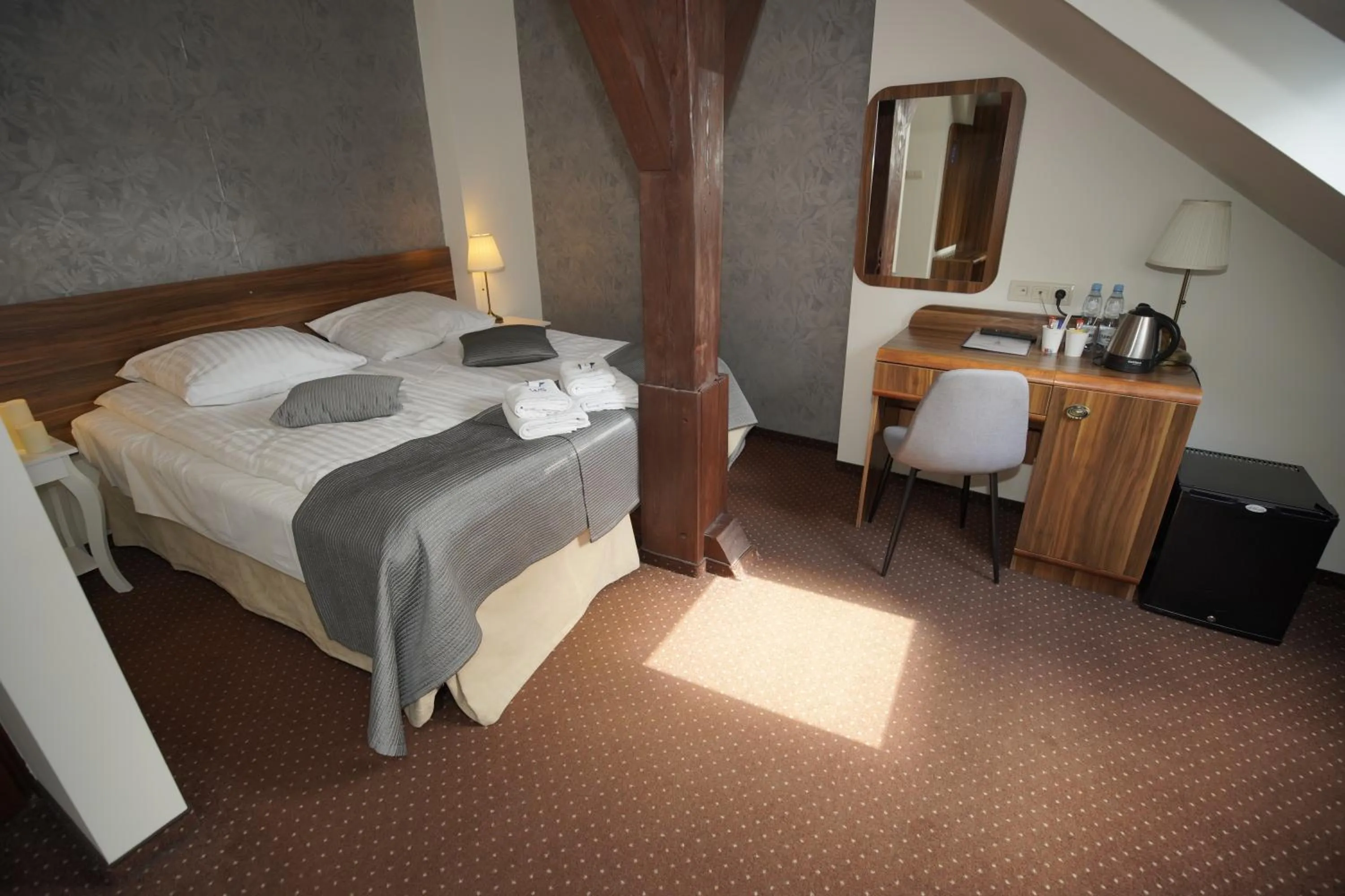 Bed in Hotel Wit Stwosz