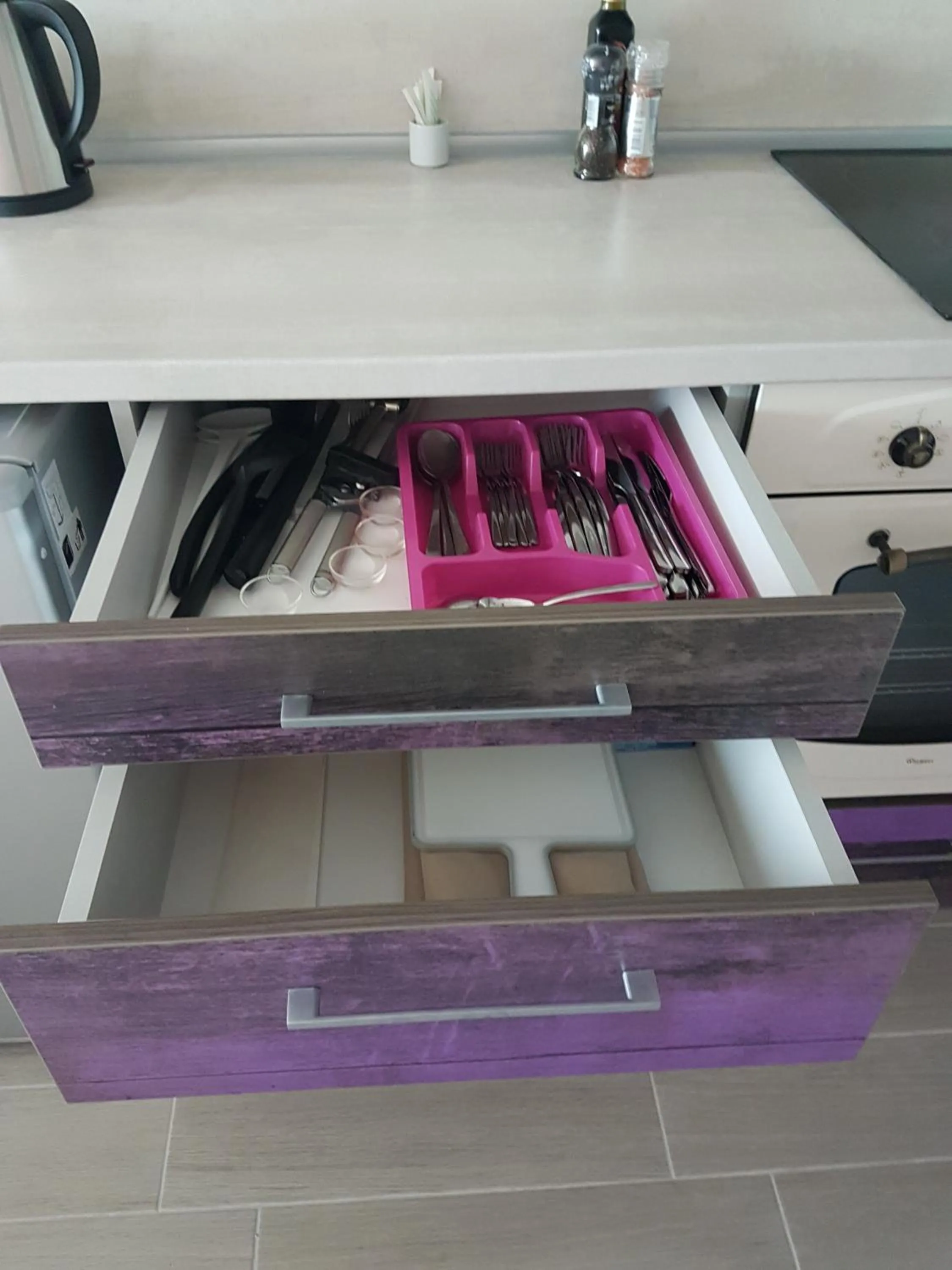 Kitchen or kitchenette in Apart Hotel Iglika