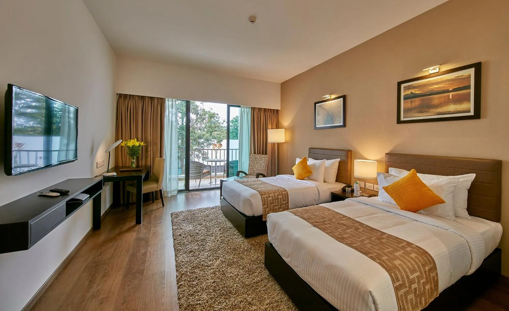 Bed in Signature Club Resort