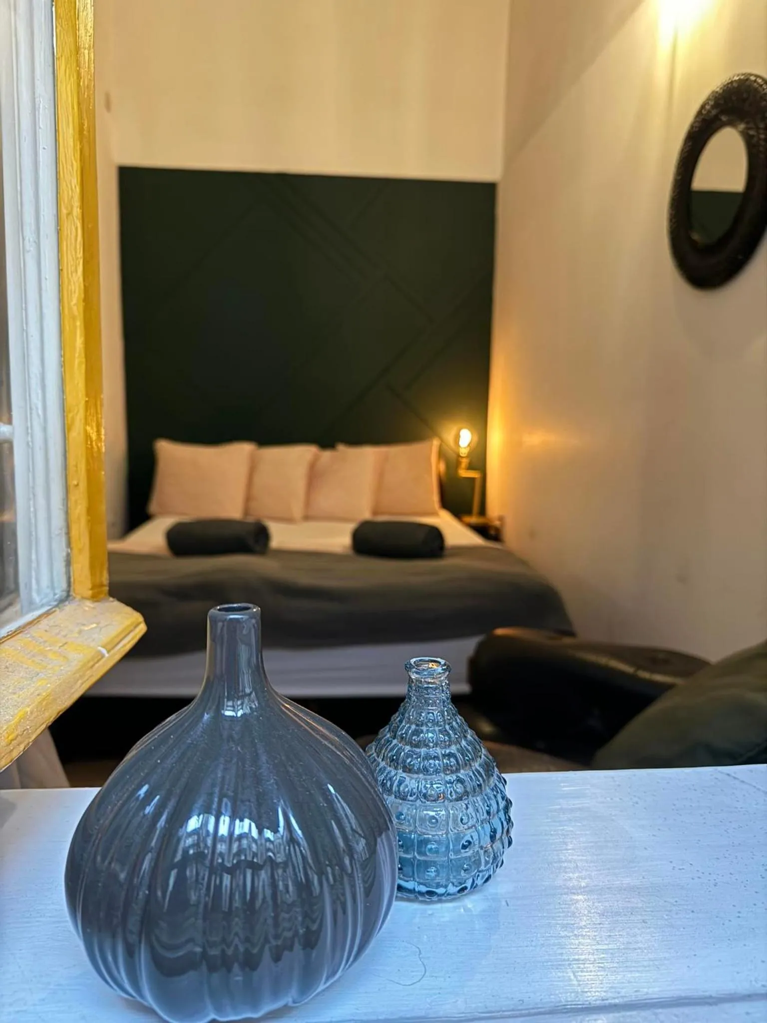 Bed in Kahwa Apartments