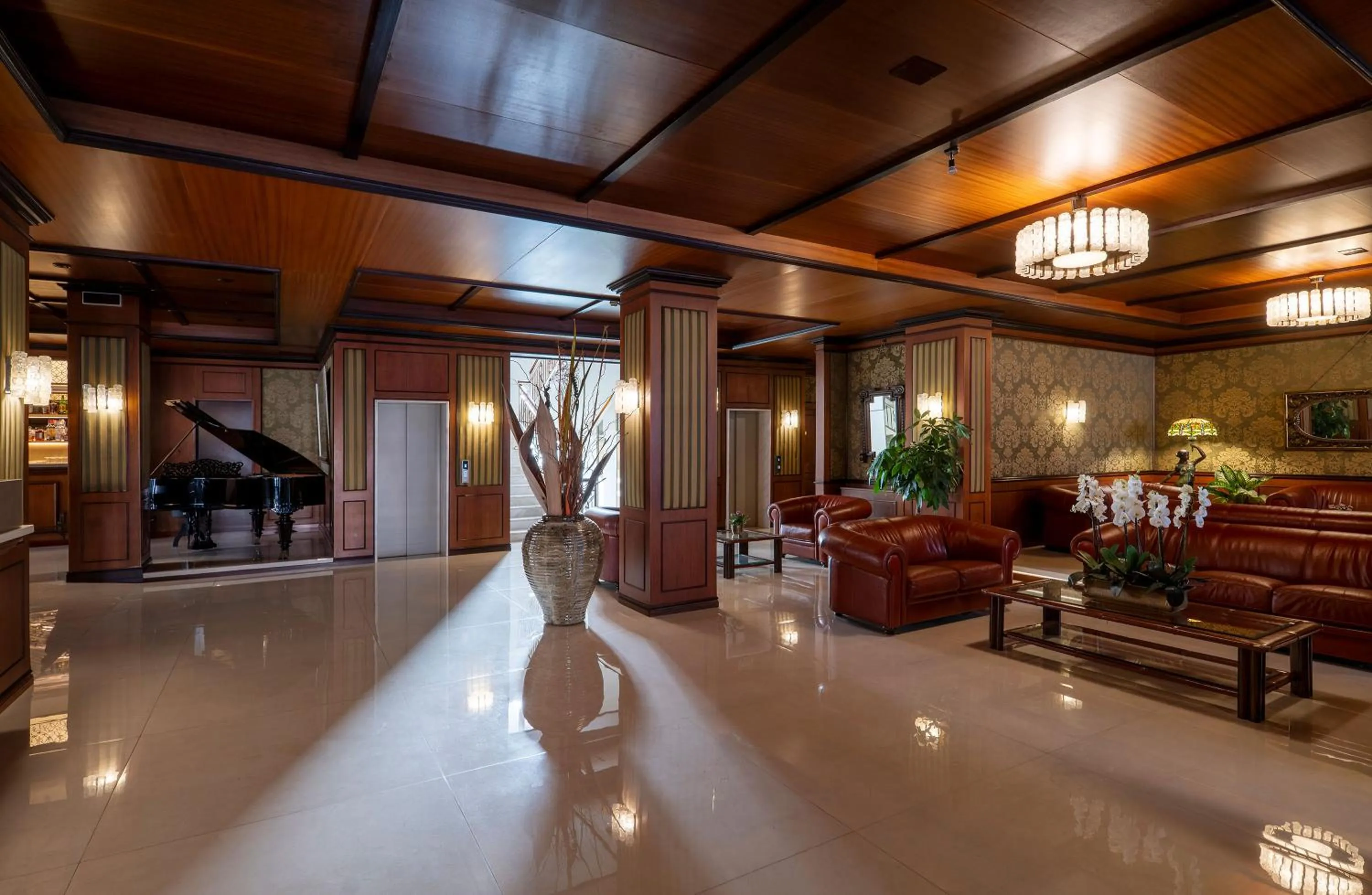 Lobby or reception in Hotel Delle Palme