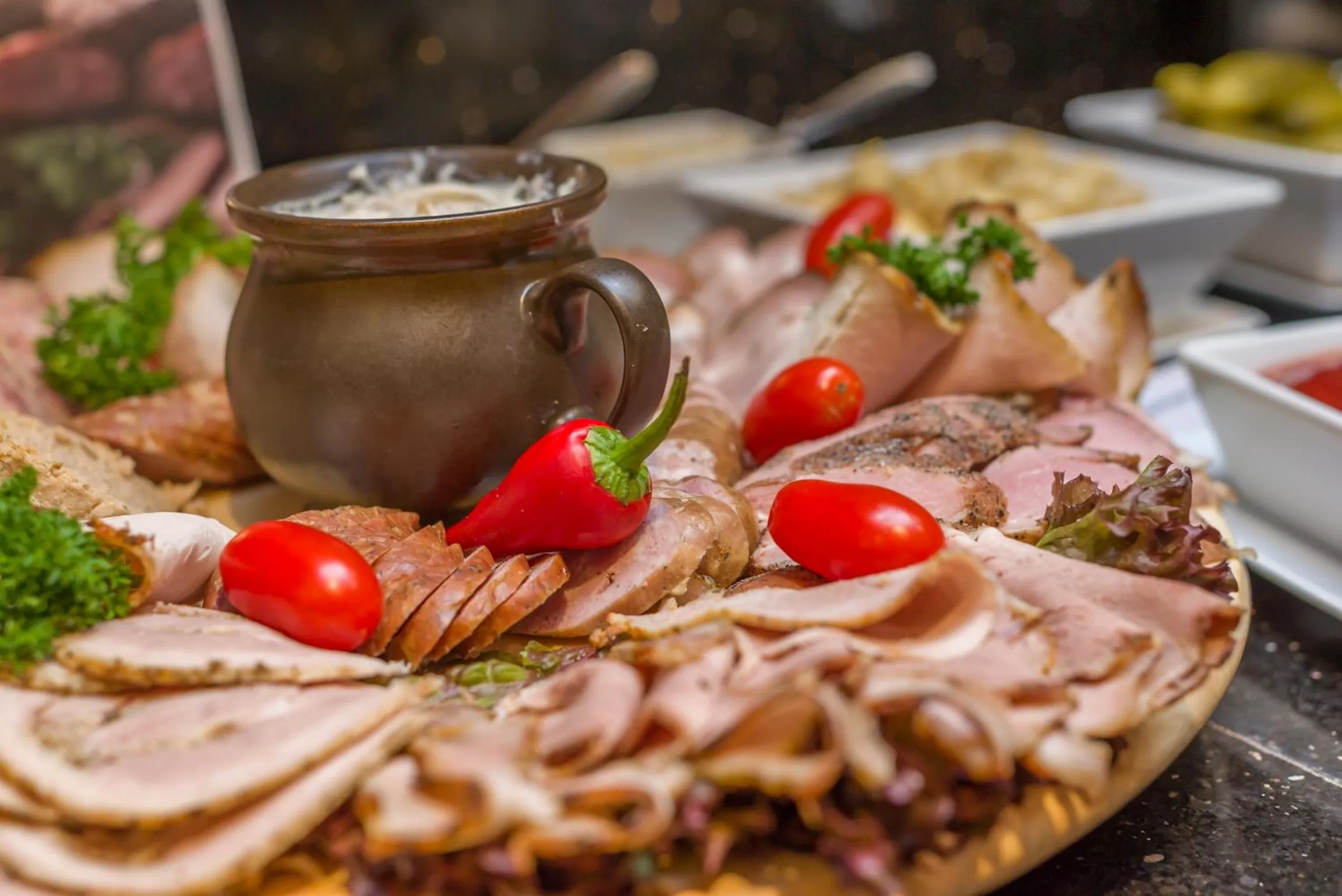 Food close-up in DeSilva Warszawa Piaseczno