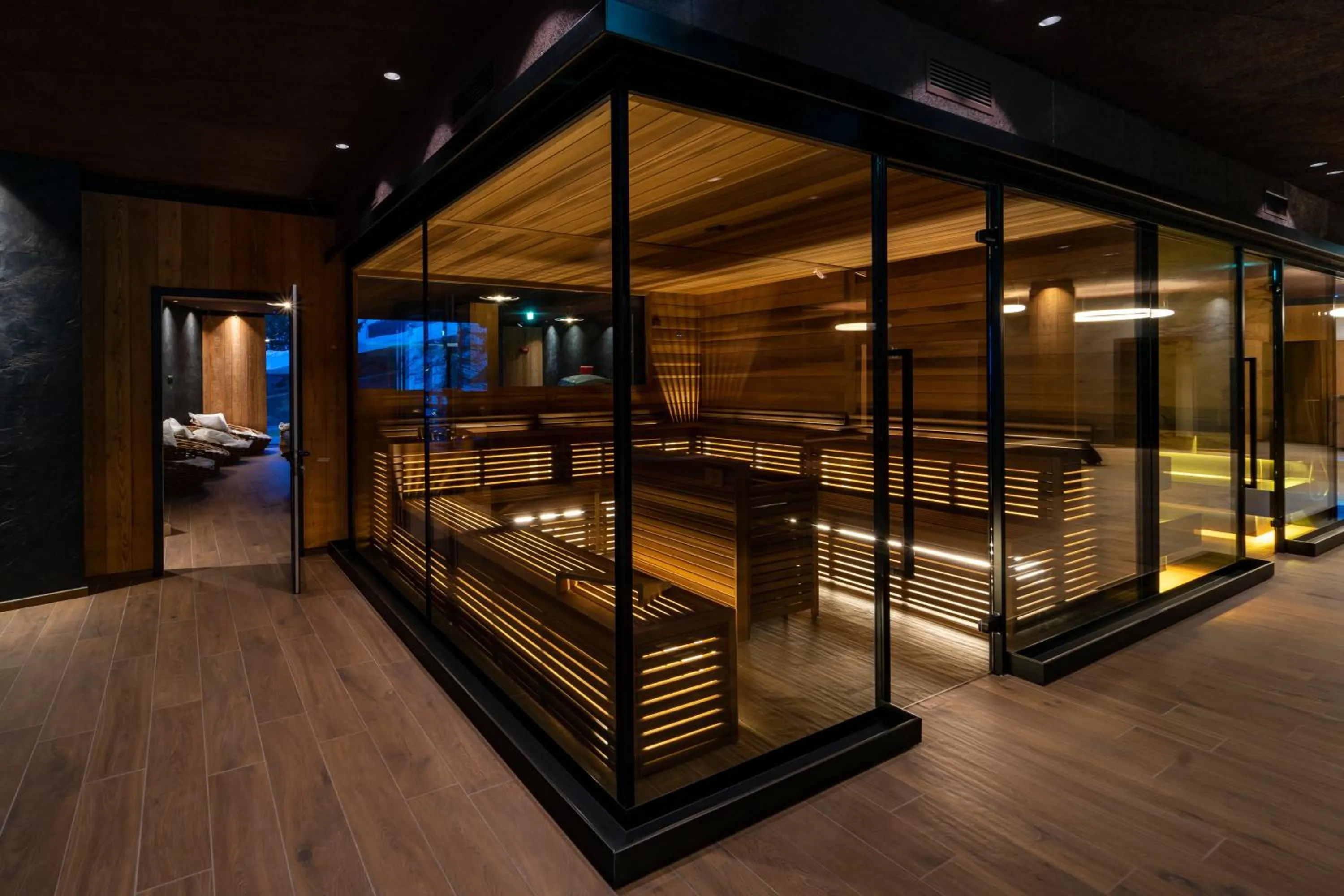 Sauna in Alpen Resort Bivio