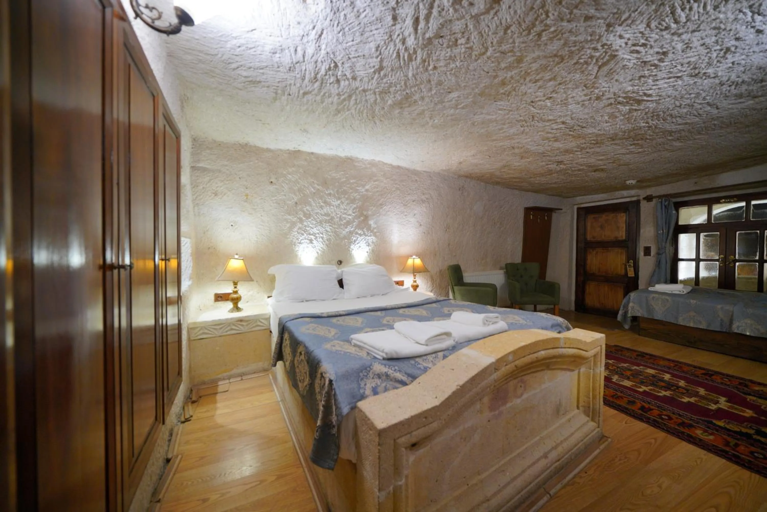 Bed in Asteria Cave Hotel