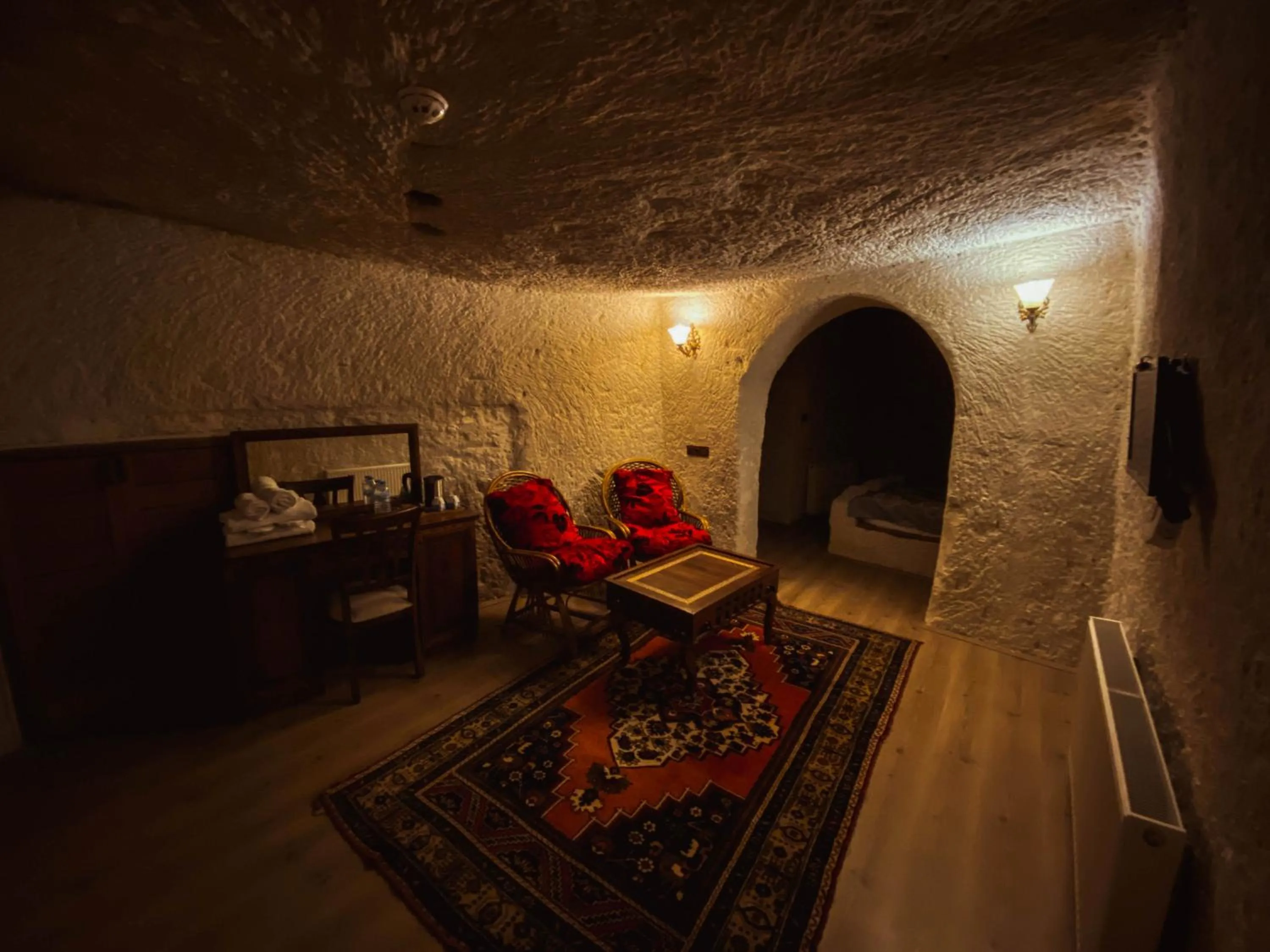 Living room in Asteria Cave Hotel