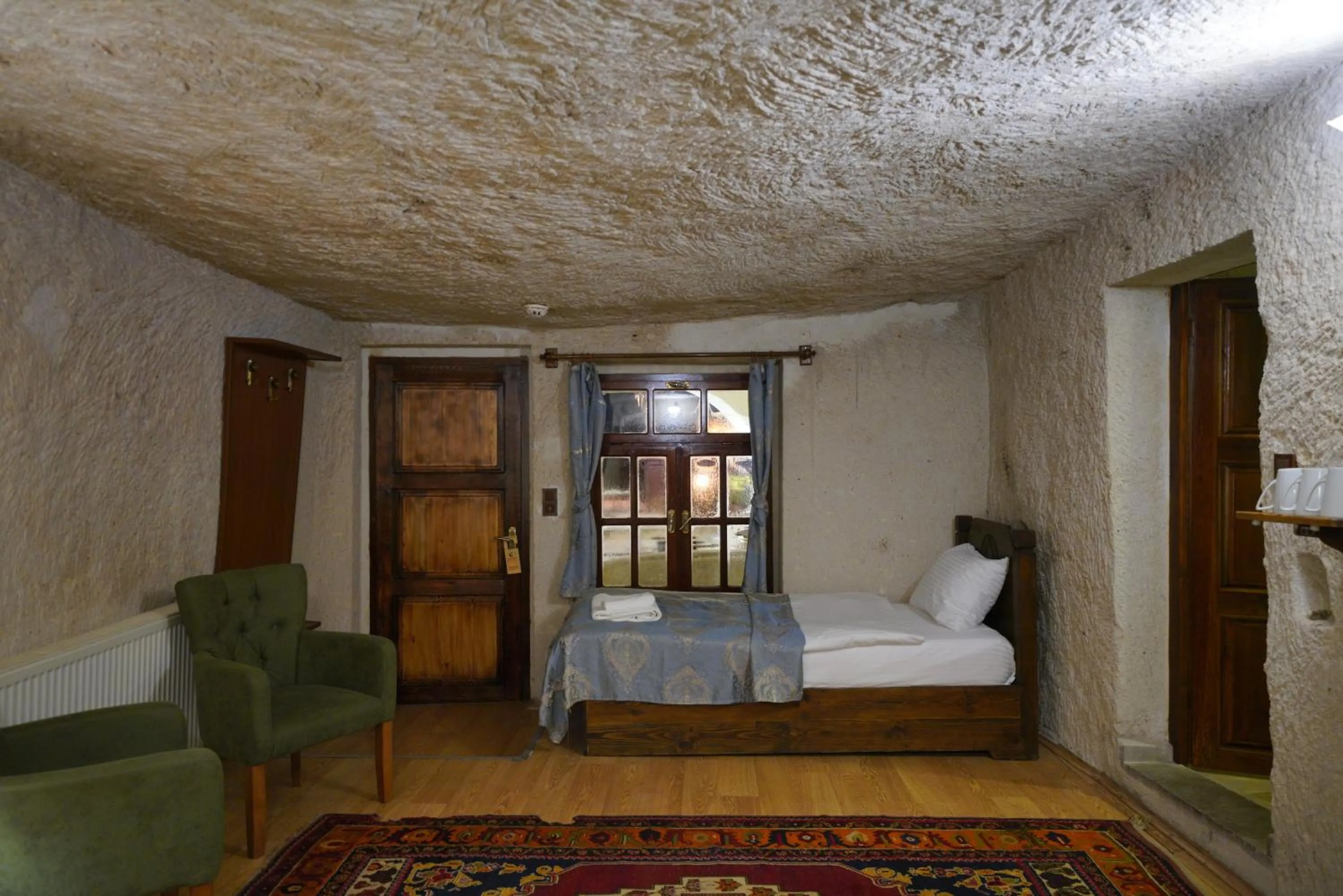 Bed in Asteria Cave Hotel