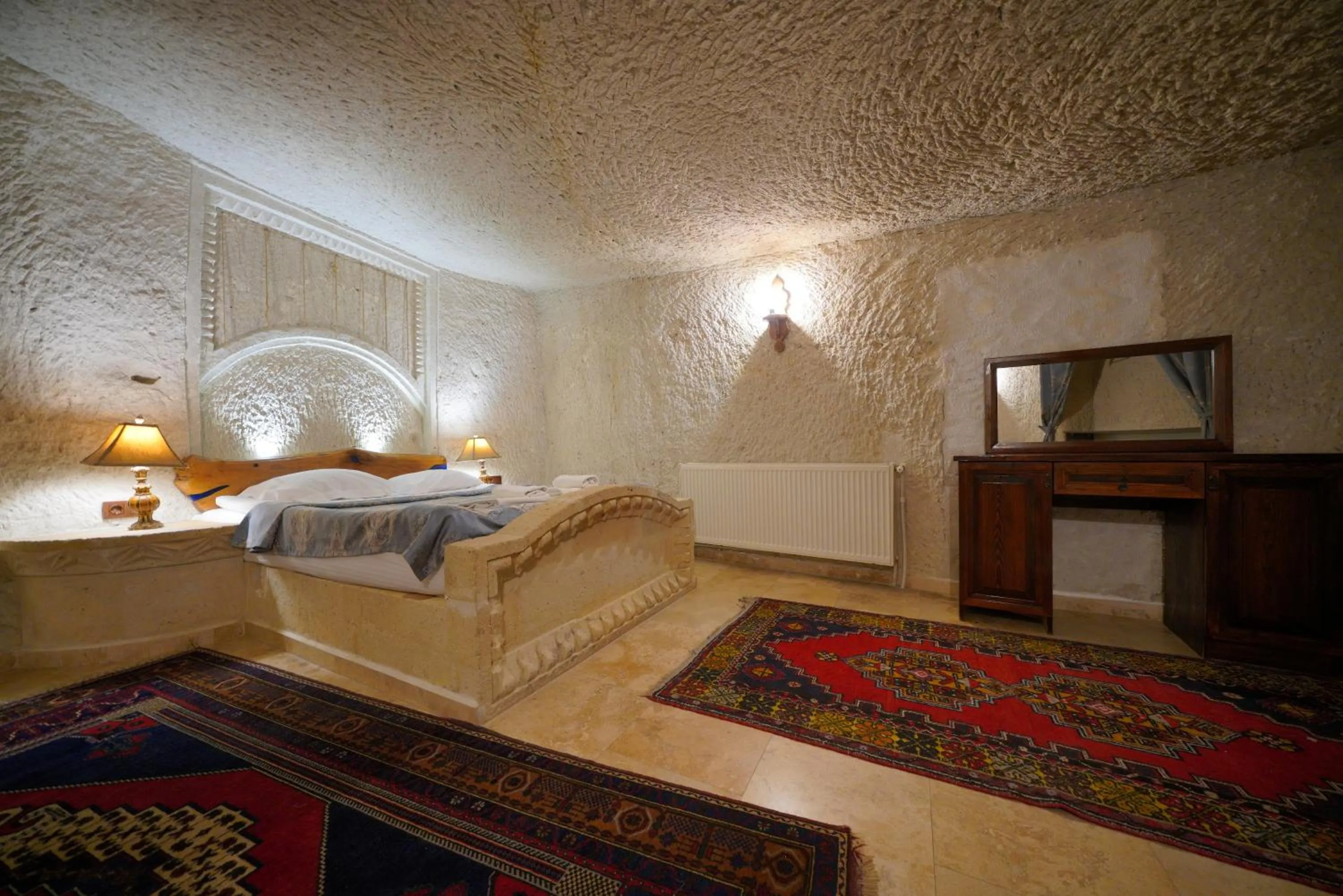 Bed in Asteria Cave Hotel