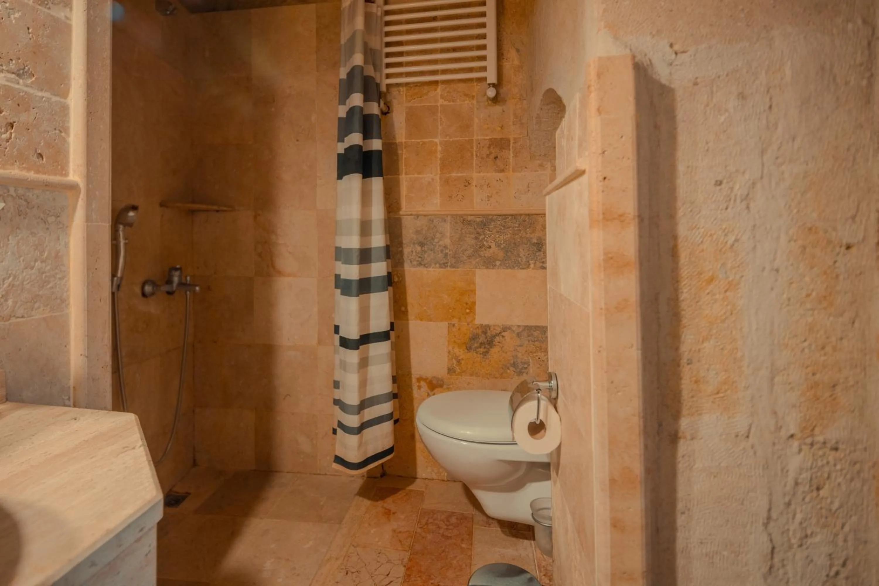 Shower in Aydinli Cave Hotel