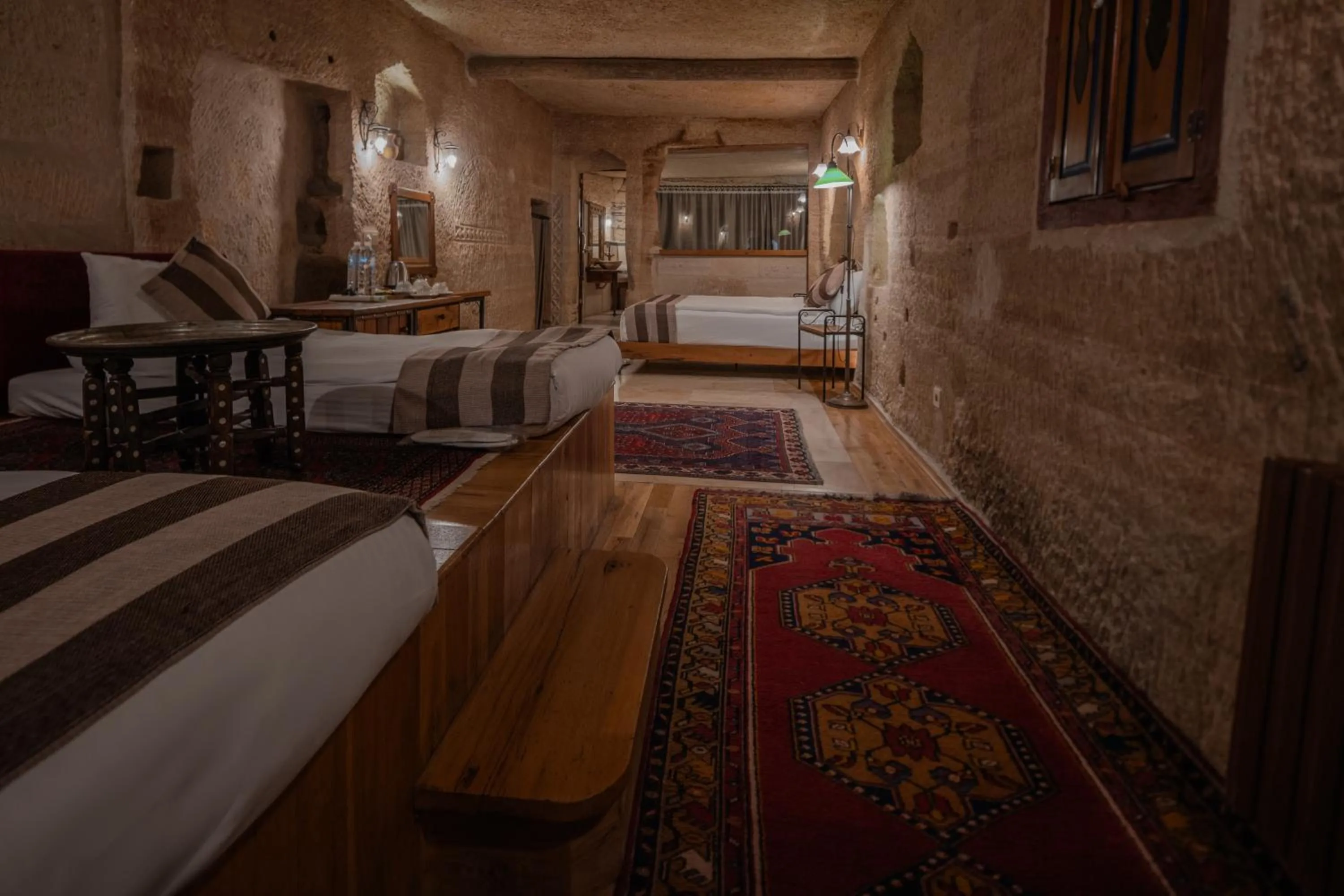 Bed in Aydinli Cave Hotel