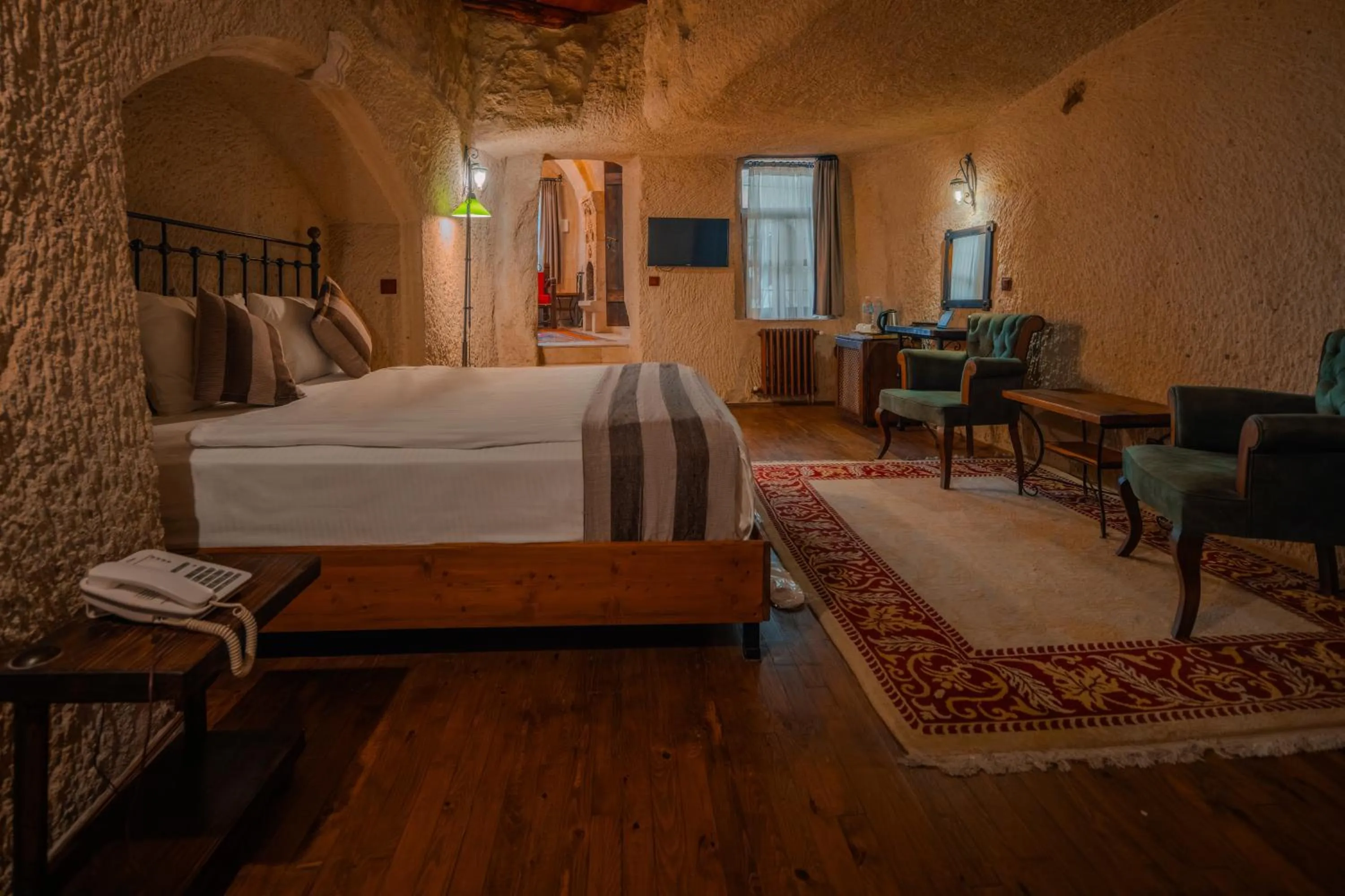 Bed in Aydinli Cave Hotel