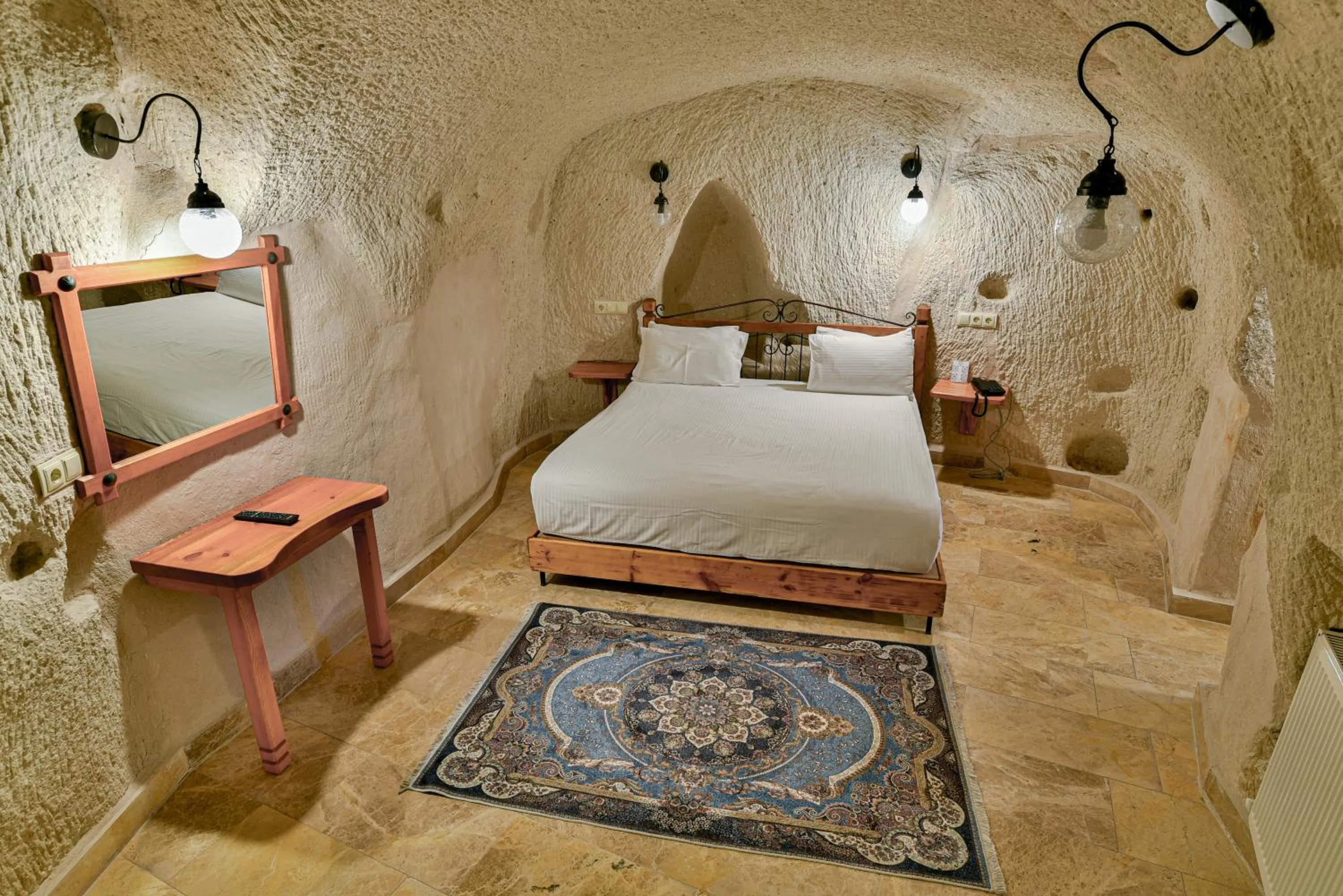 Bed in Dervish Cave House & Restaurant