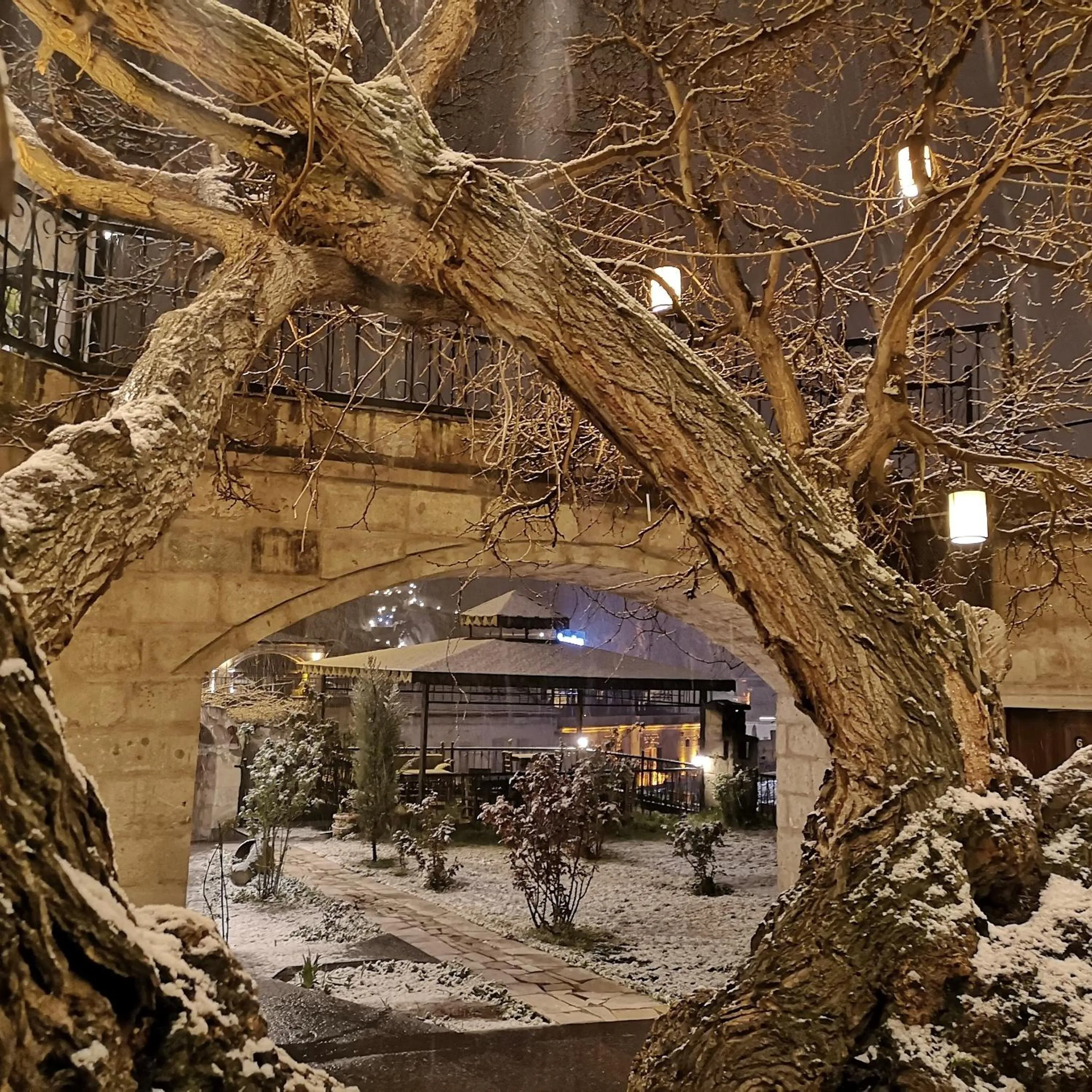 Winter in Dervish Cave House & Restaurant