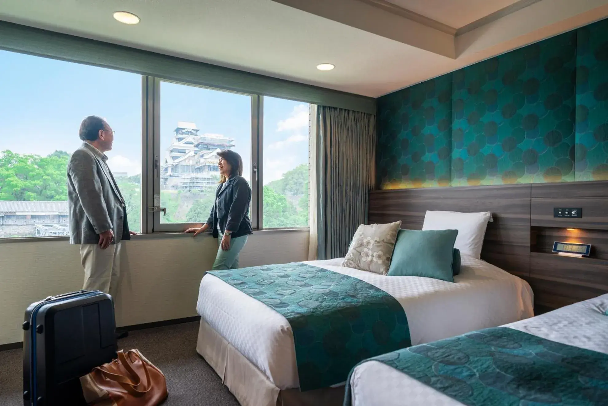 Twin Room with View - Non-Smoking in KKR Hotel Kumamoto Twin Room with View - Non-Smoking in KKR Hotel Kumamoto