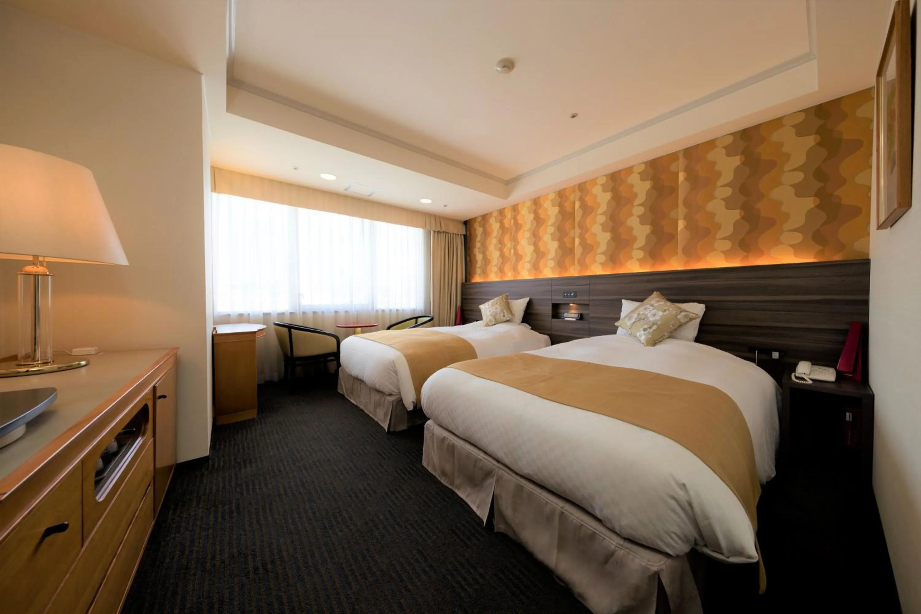 Photo of the whole room, Bed in KKR Hotel Kumamoto
