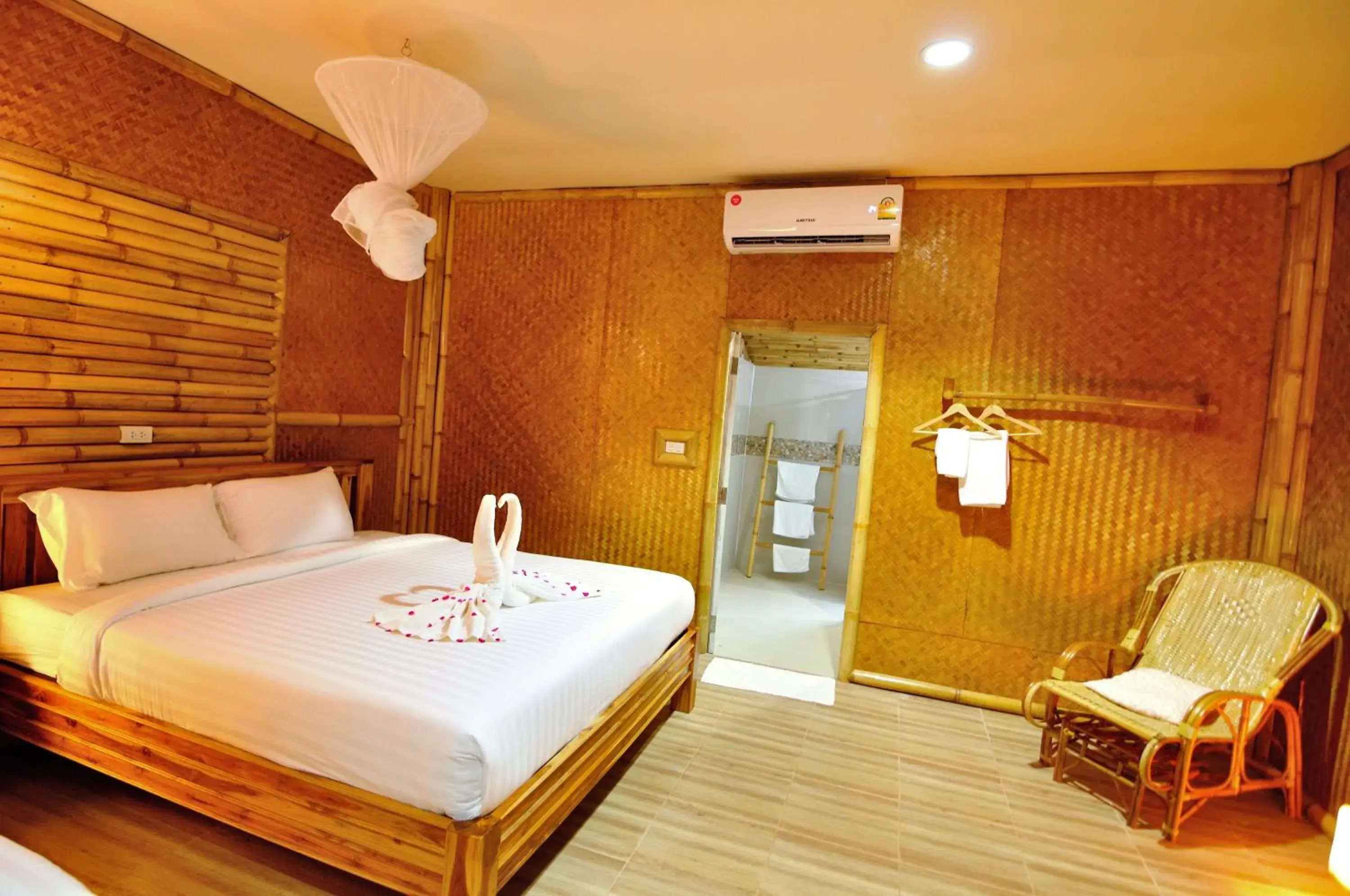 Bed in Mek Kiri Riverkwai Resort SHA Bed in Mek Kiri Riverkwai Resort SHA