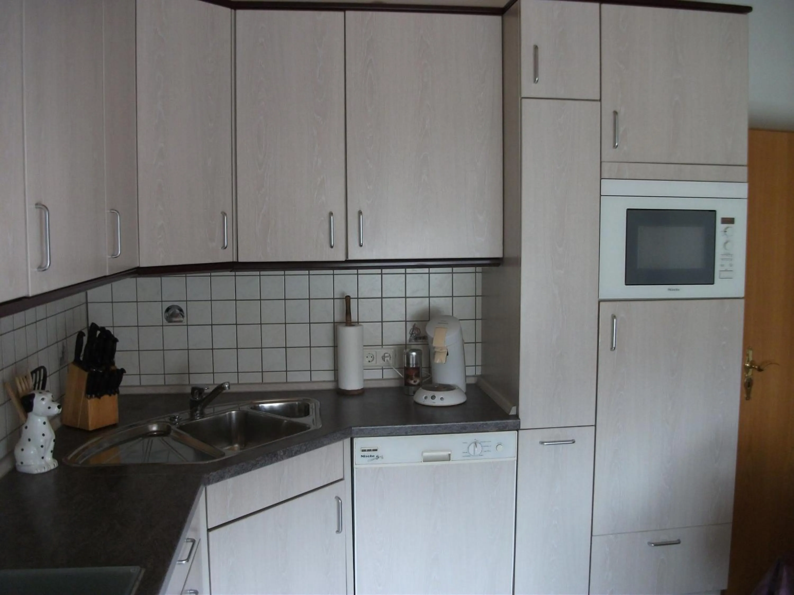 Kitchen or kitchenette in Ferienwohnung Am Bach