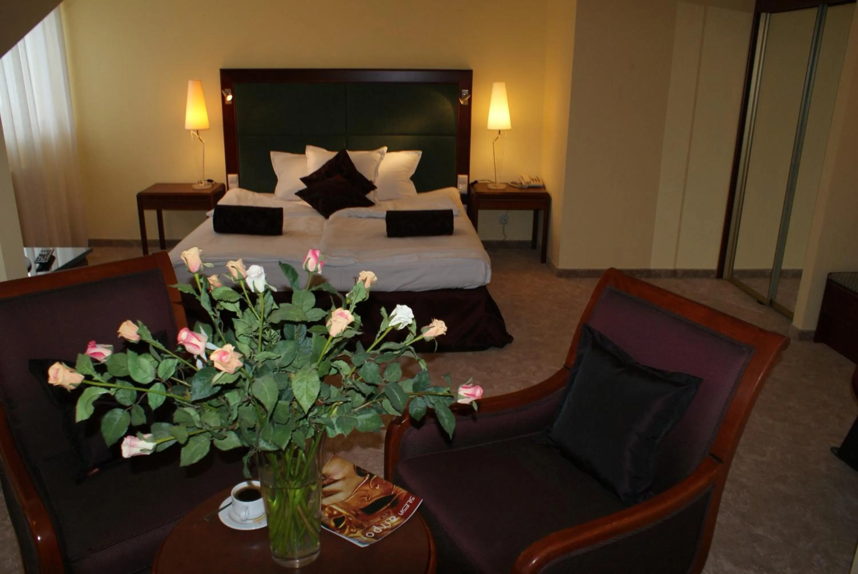 Decorative detail, Bed in Hotel Wilga by Katowice Airport