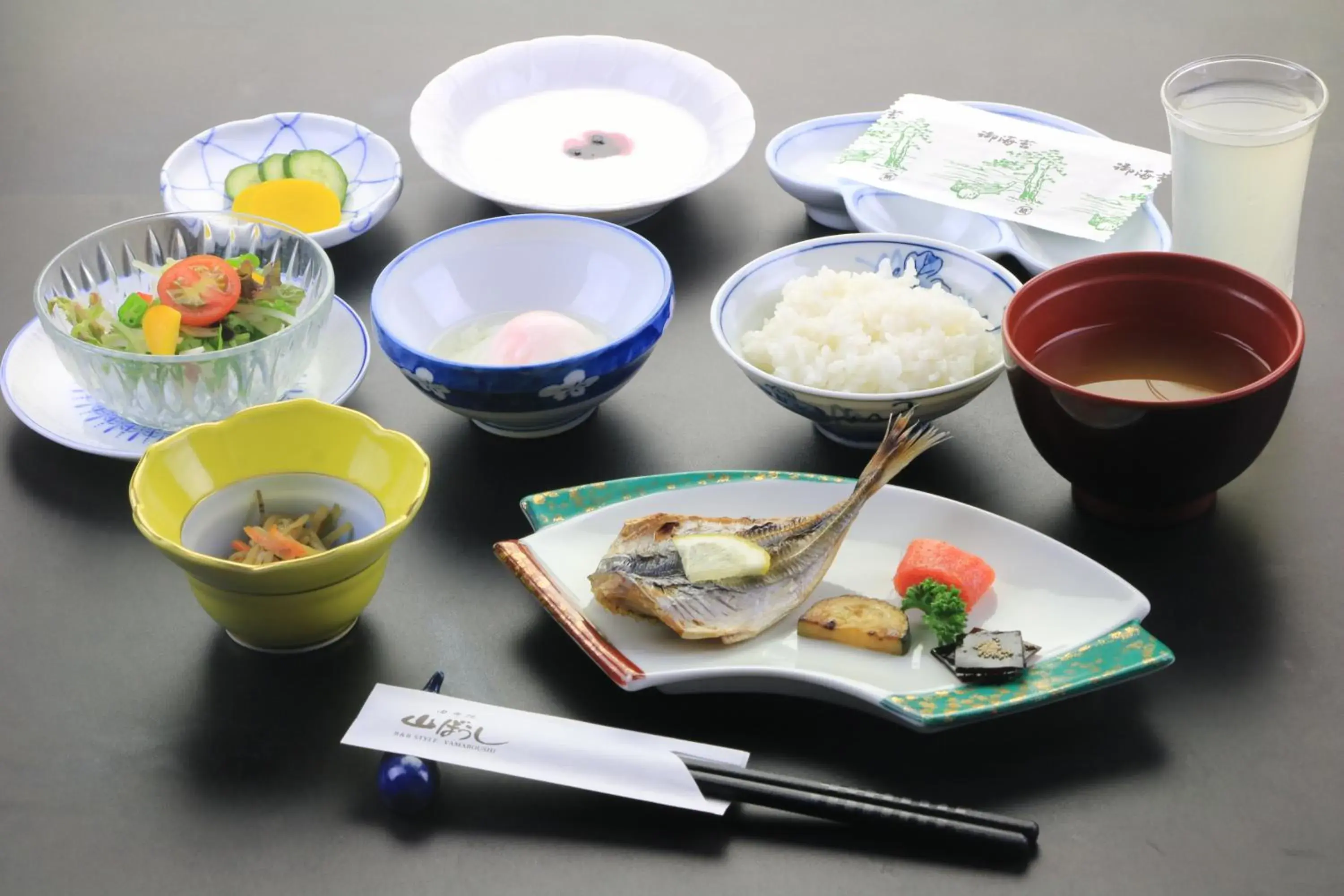 Asian breakfast in Yufuin Yamaboushi Asian breakfast in Yufuin Yamaboushi