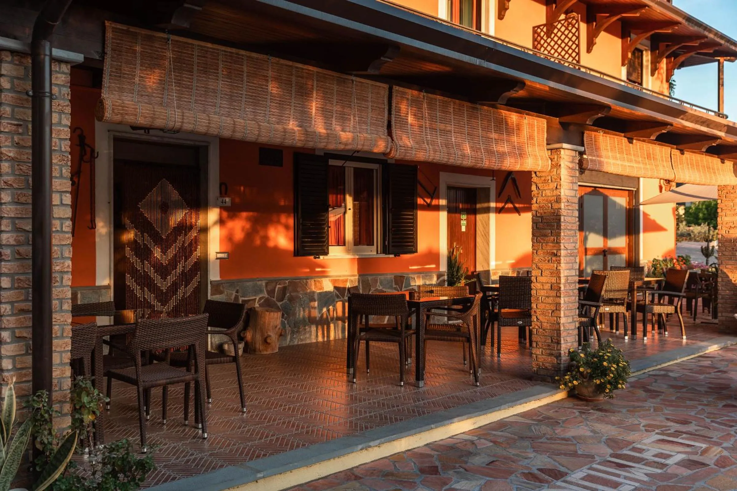 Patio in B&B La Mortella