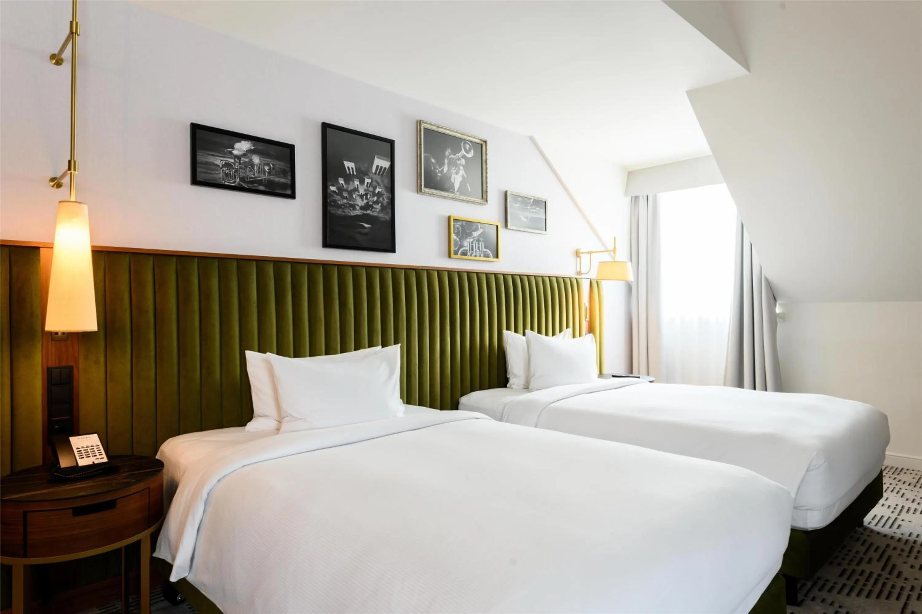 Bed in Hotel Saski Krakow Curio Collection by Hilton