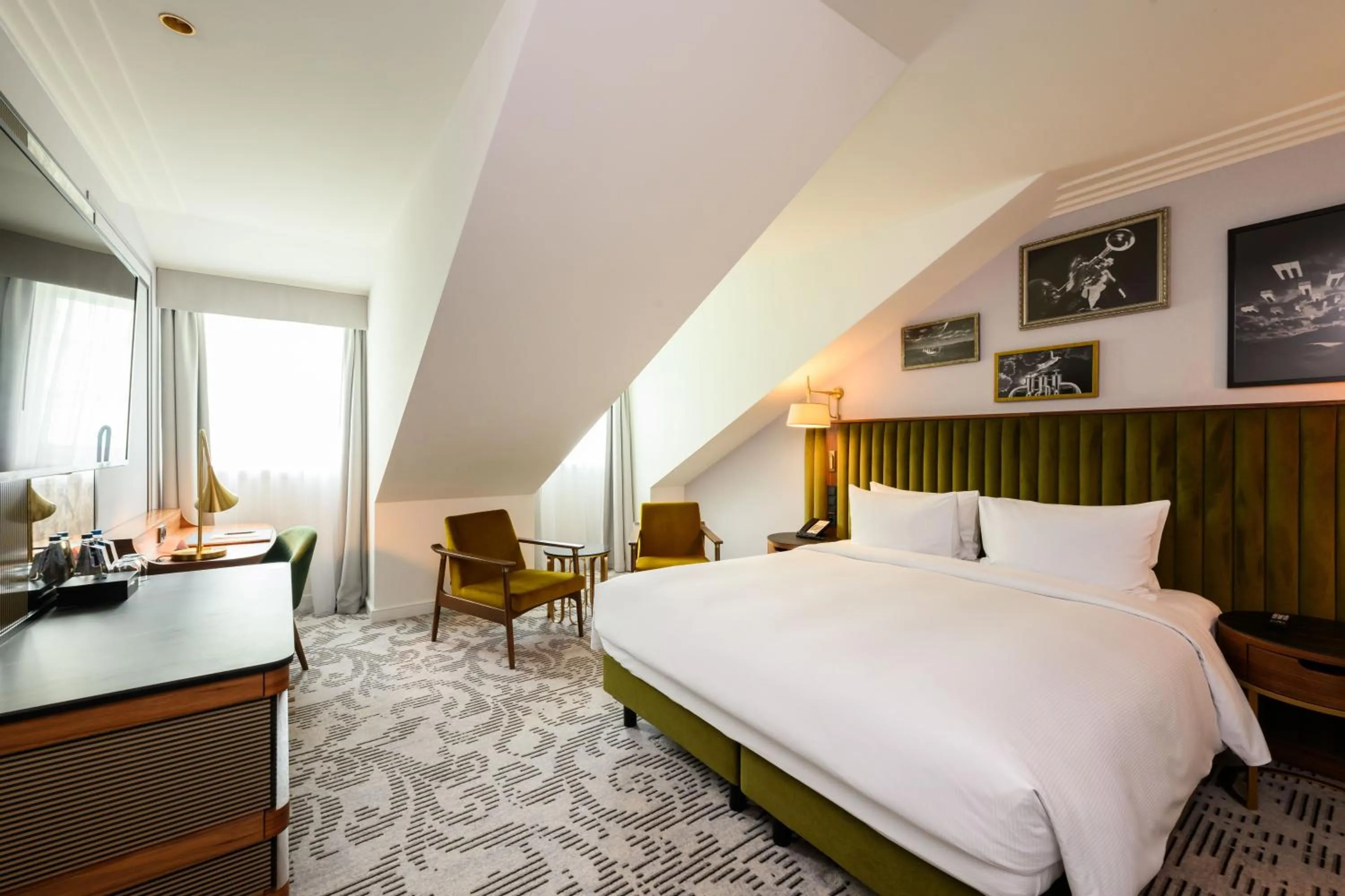 Bedroom, Bed in Hotel Saski Krakow Curio Collection by Hilton
