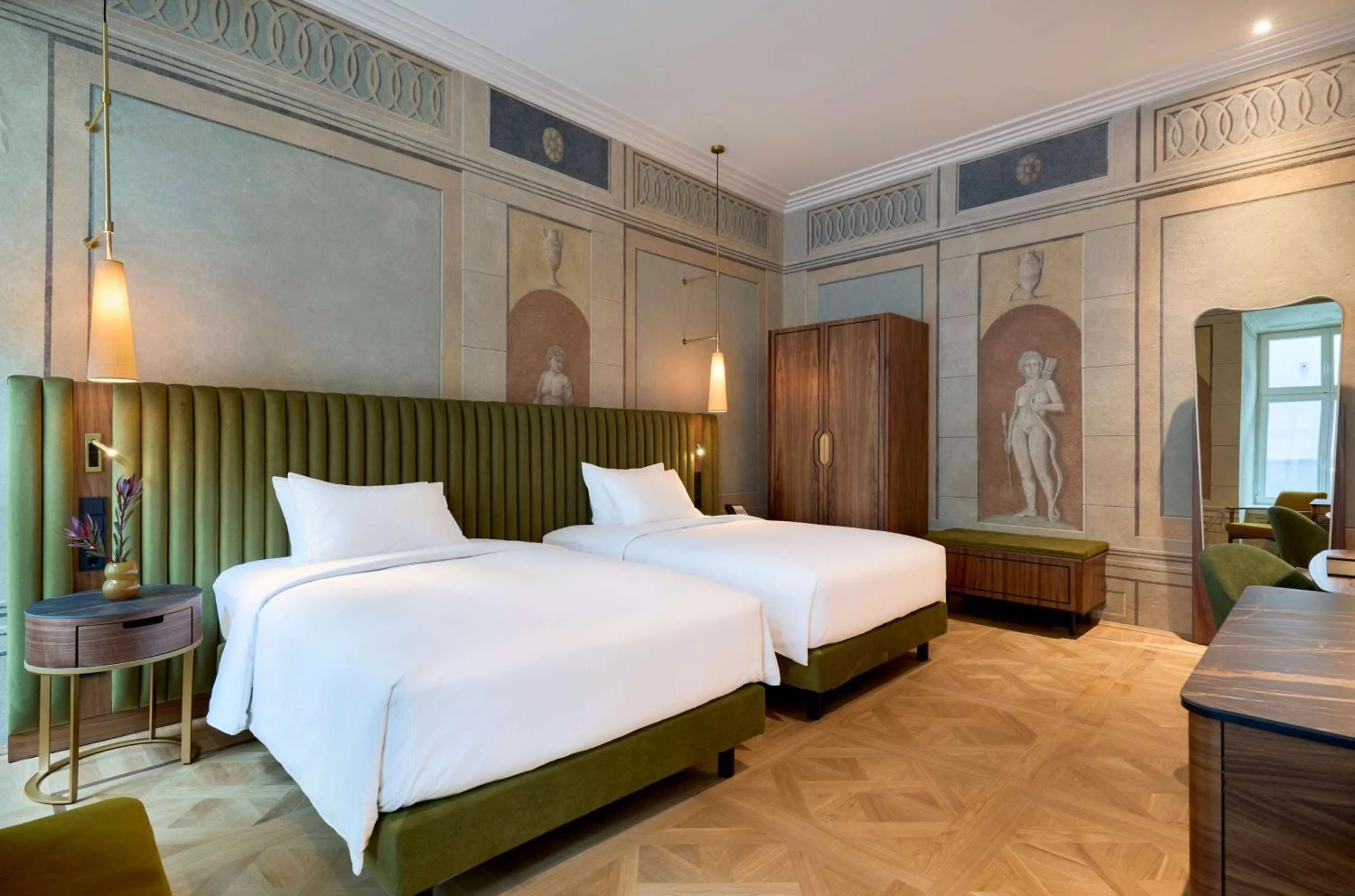 Bed in Hotel Saski Krakow Curio Collection by Hilton