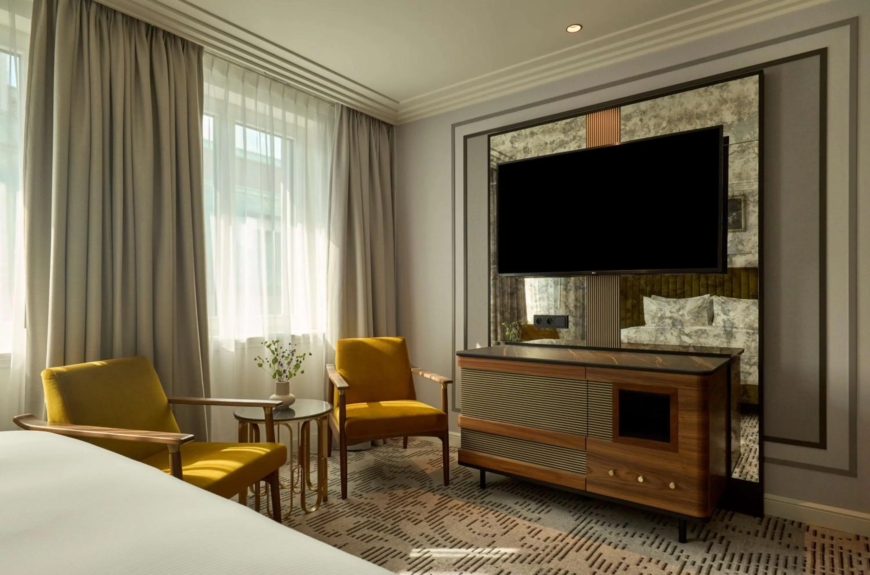 Bedroom, Bed in Hotel Saski Krakow Curio Collection by Hilton