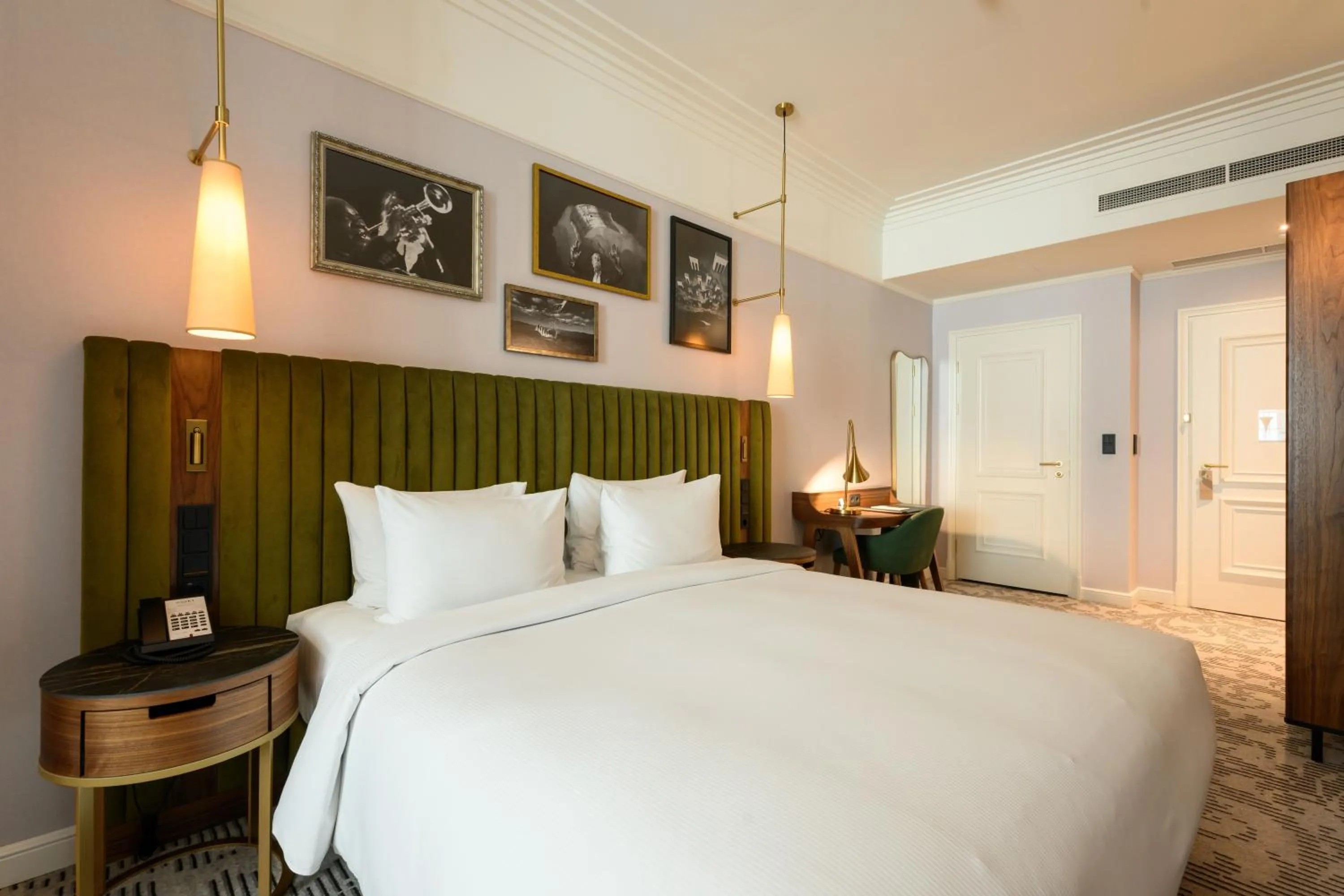 Bed in Hotel Saski Krakow Curio Collection by Hilton