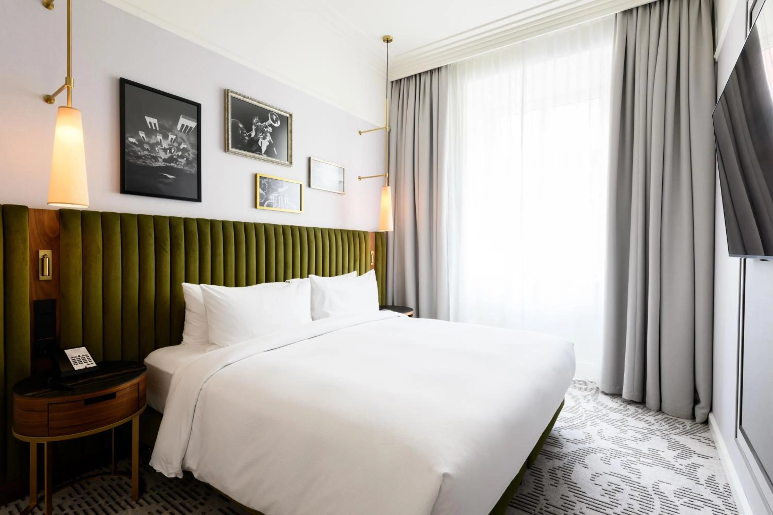 Bed in Hotel Saski Krakow Curio Collection by Hilton