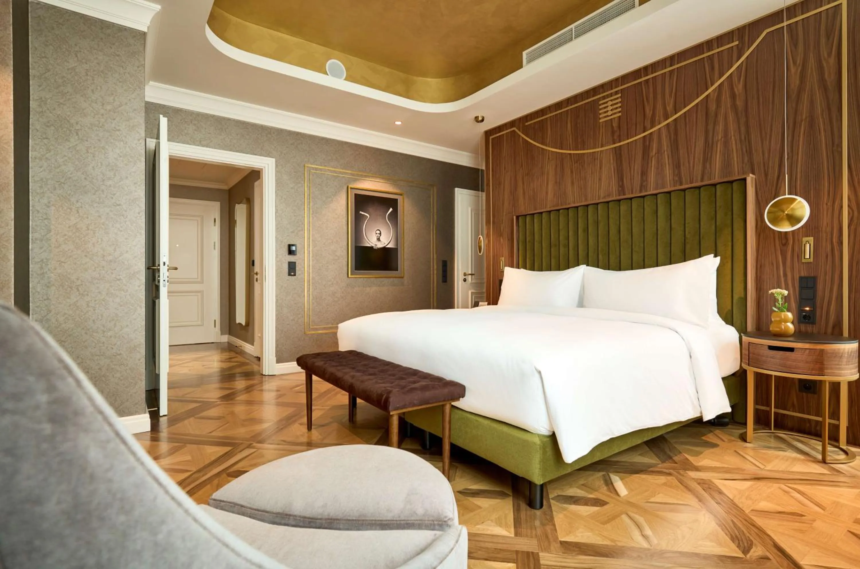 Bed in Hotel Saski Krakow Curio Collection by Hilton