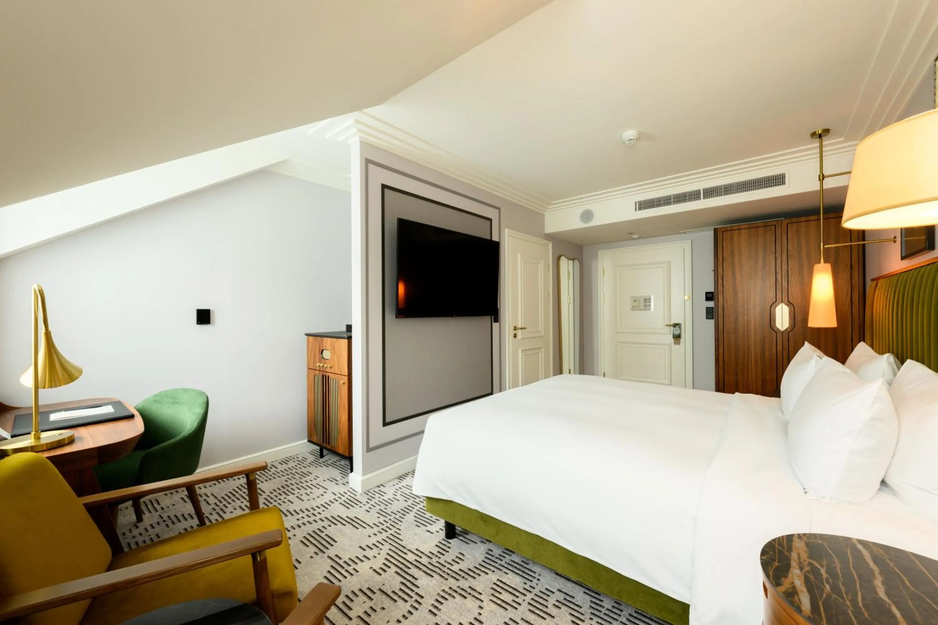 Bedroom, Bed in Hotel Saski Krakow Curio Collection by Hilton