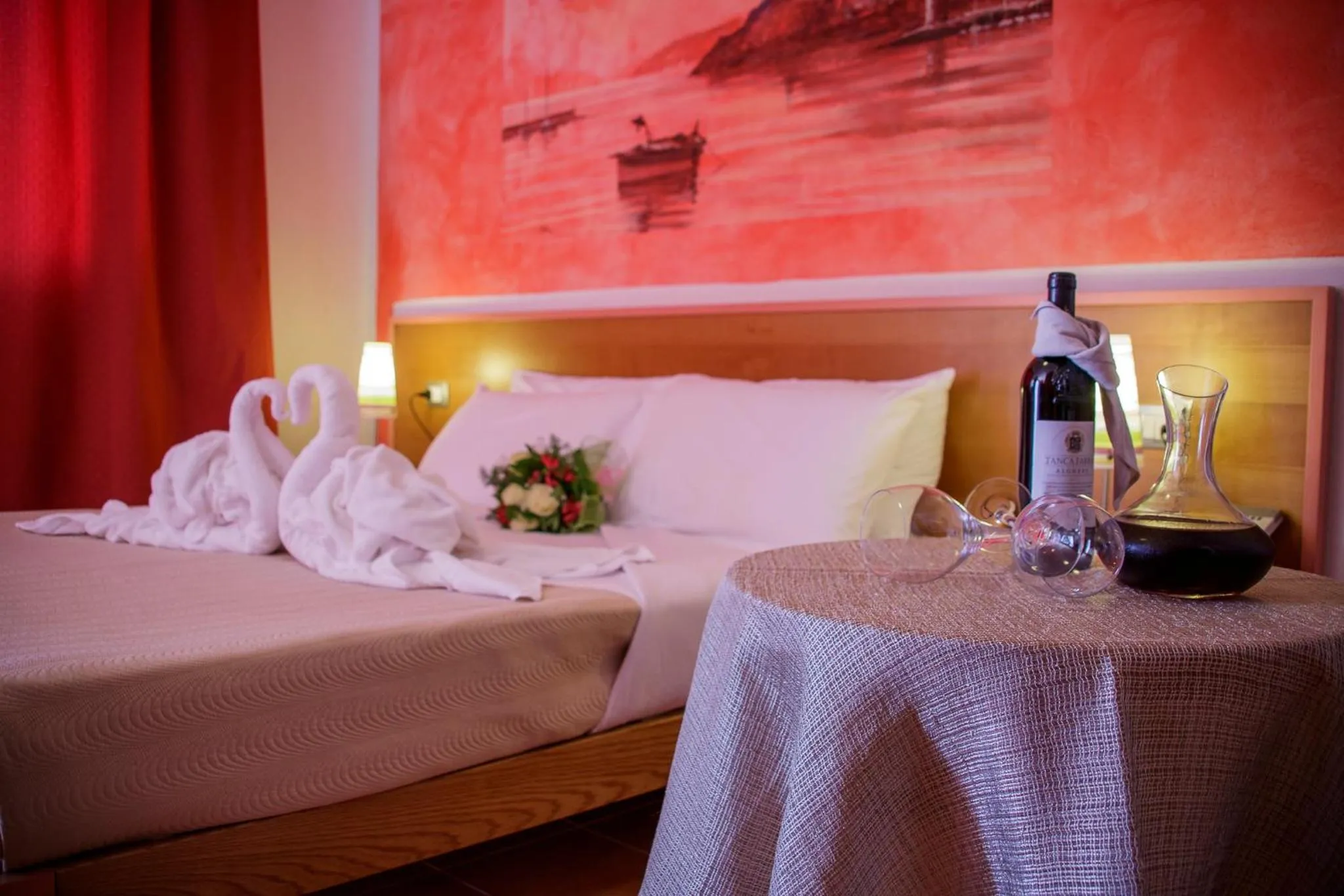 TV and multimedia, Bed in Abbaidda Hotel