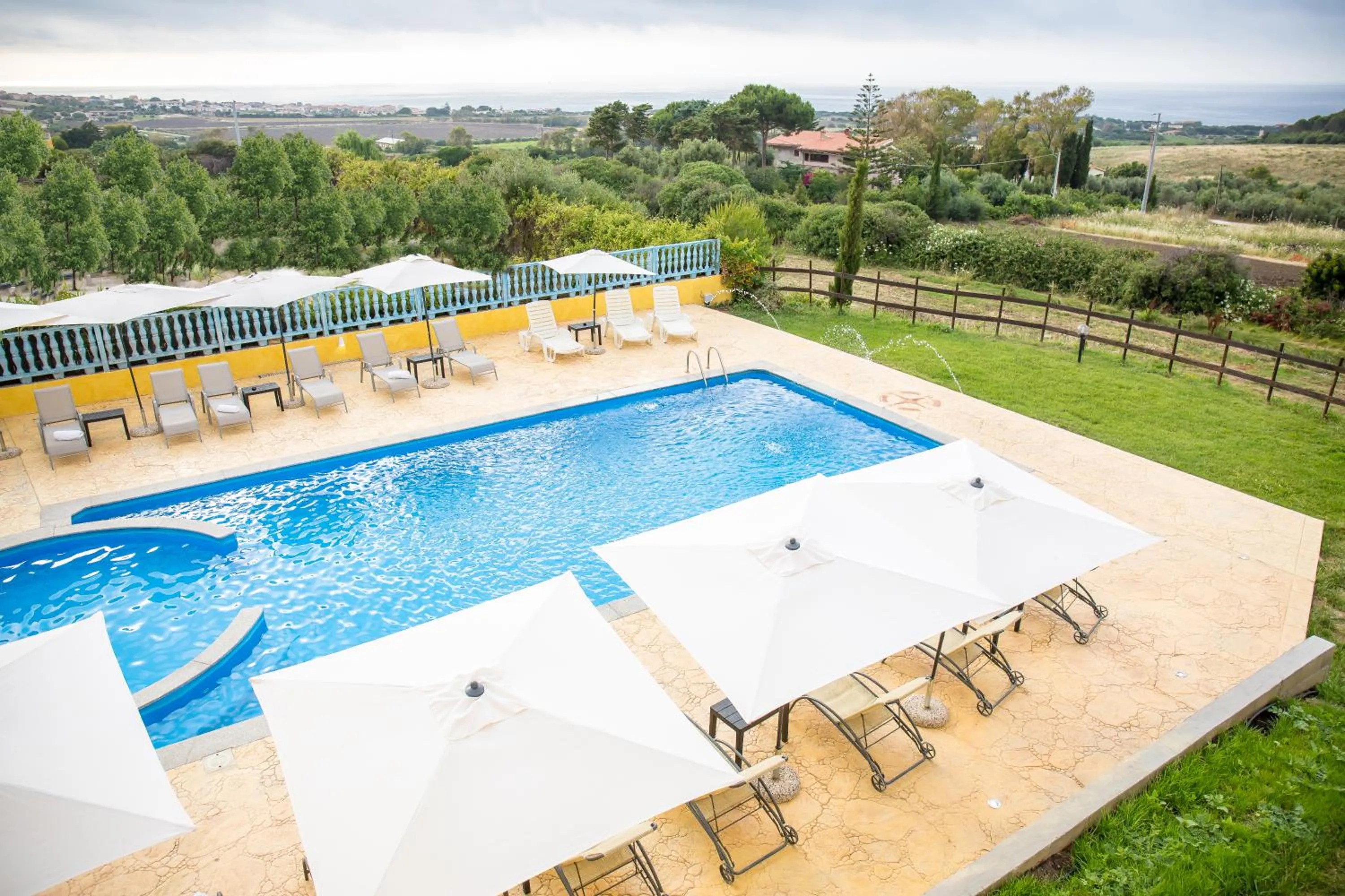 Pool view in Abbaidda Hotel