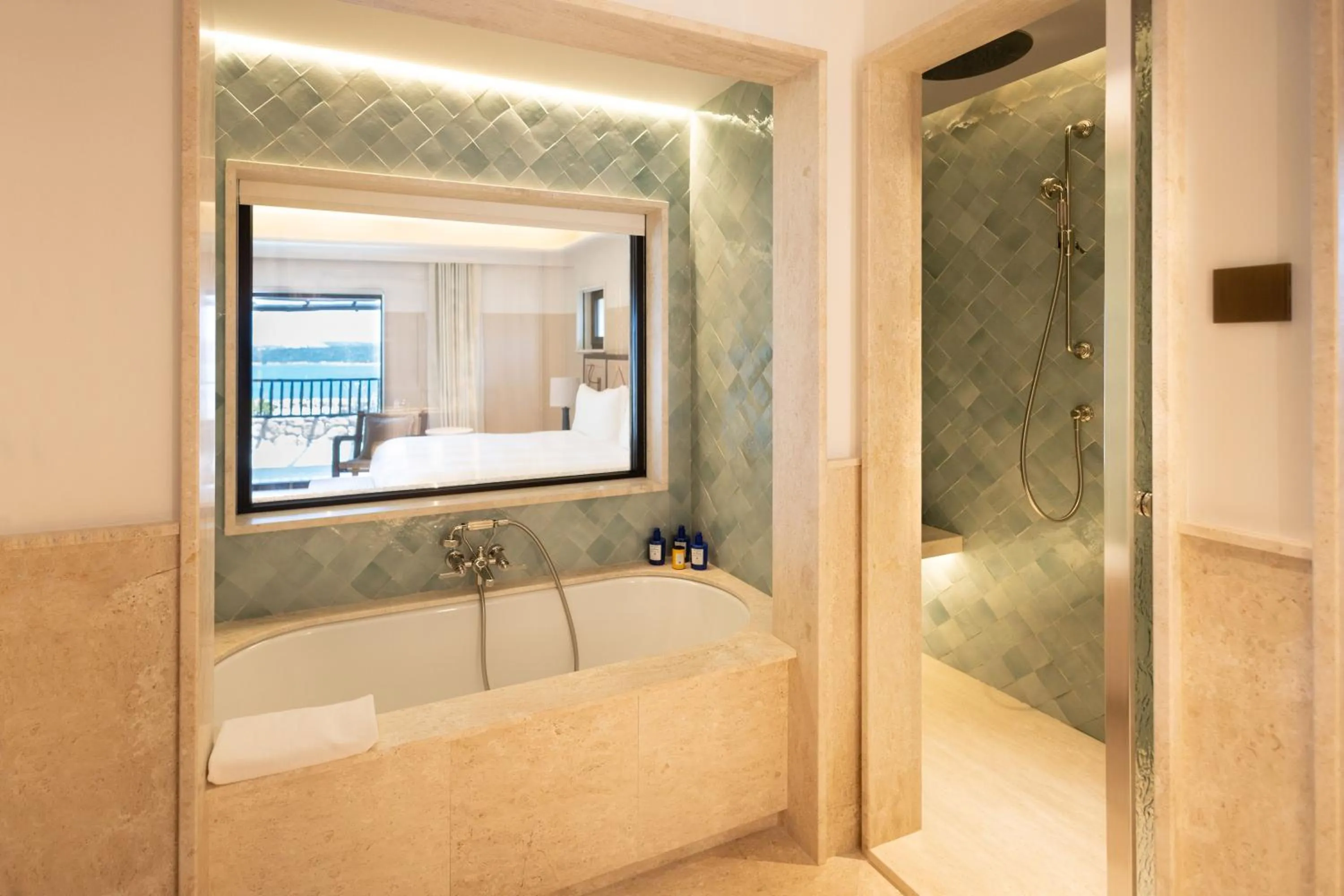 Shower in Hotel Pitrizza, Costa Smeralda