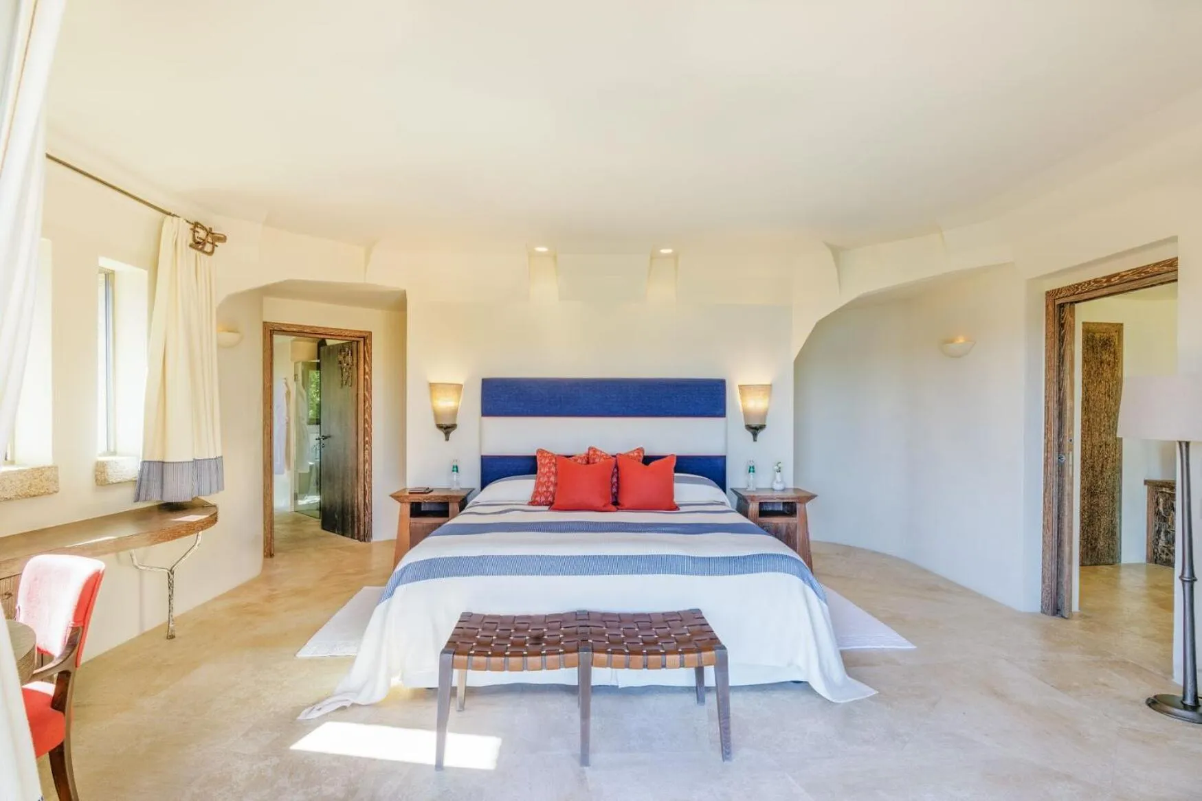 Bedroom, Bed in Hotel Pitrizza, Costa Smeralda