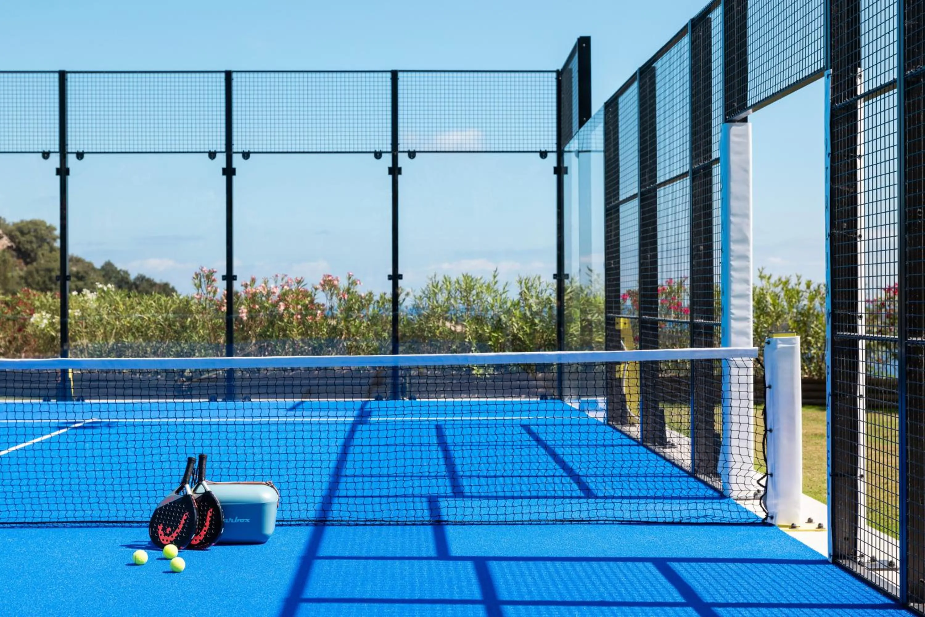 Tennis court in Hotel Pitrizza, Costa Smeralda
