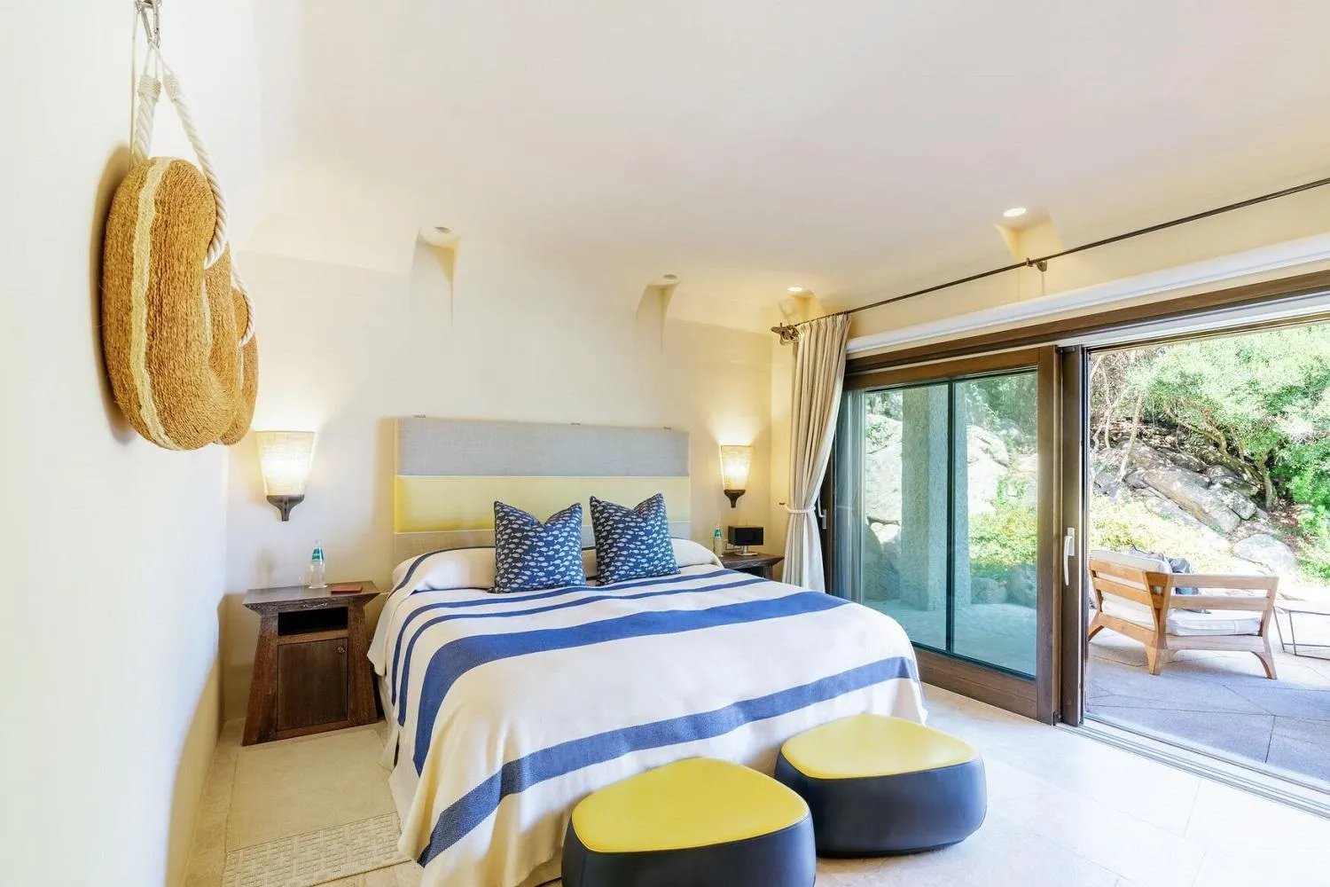 Bedroom, Bed in Hotel Pitrizza, Costa Smeralda