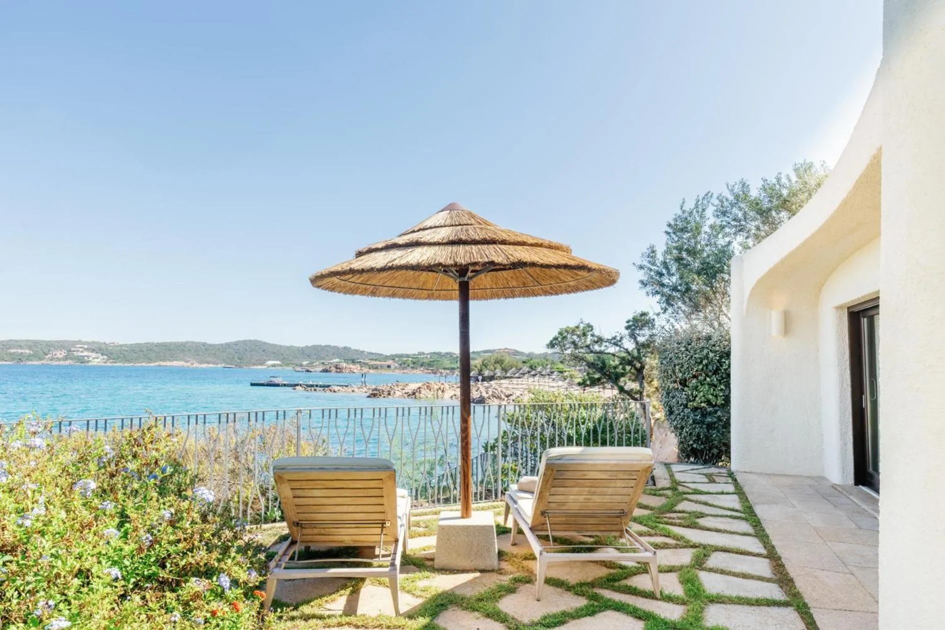 Patio in Hotel Pitrizza, Costa Smeralda