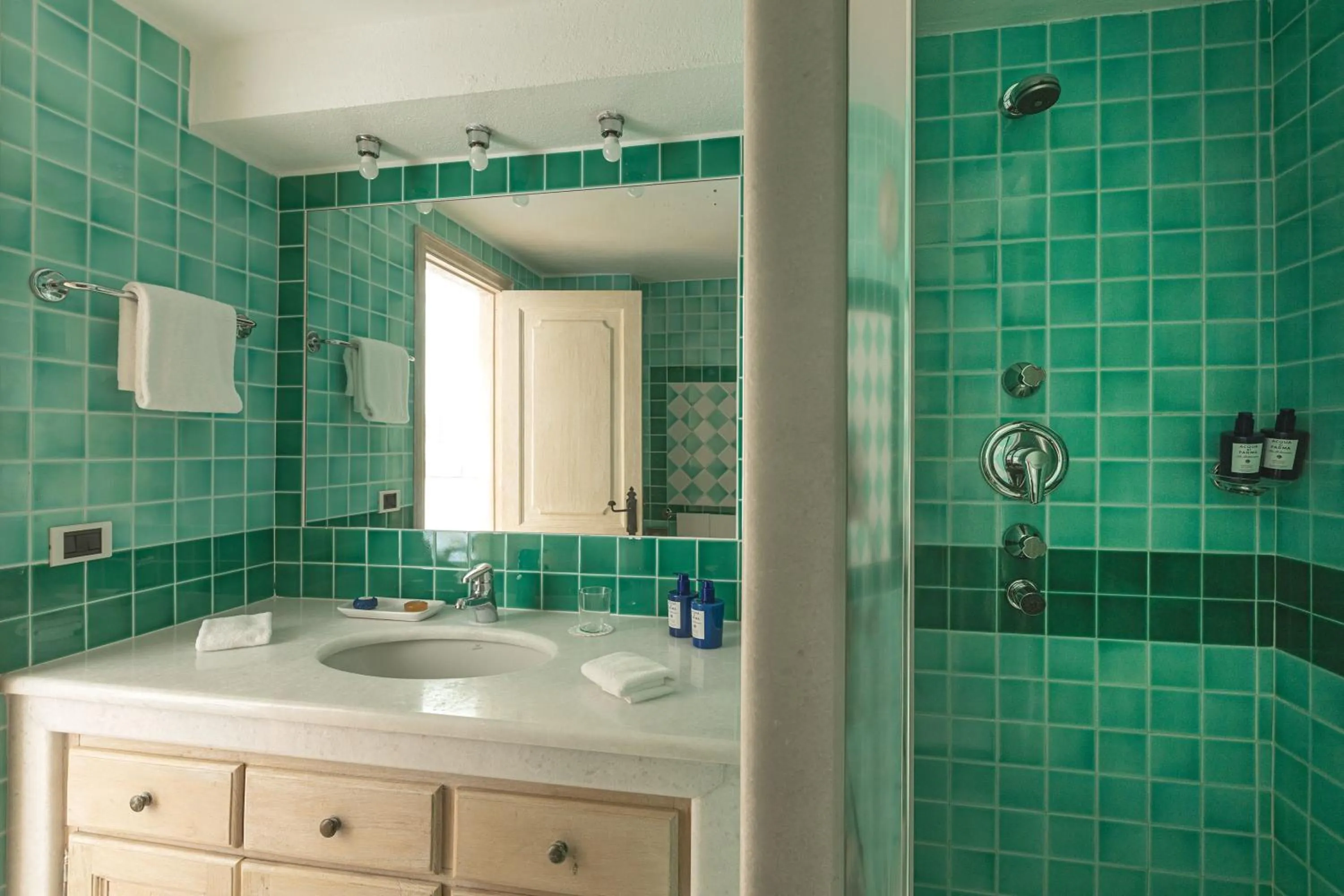 Bathroom in Romazzino, A Belmond Hotel, Costa Smeralda