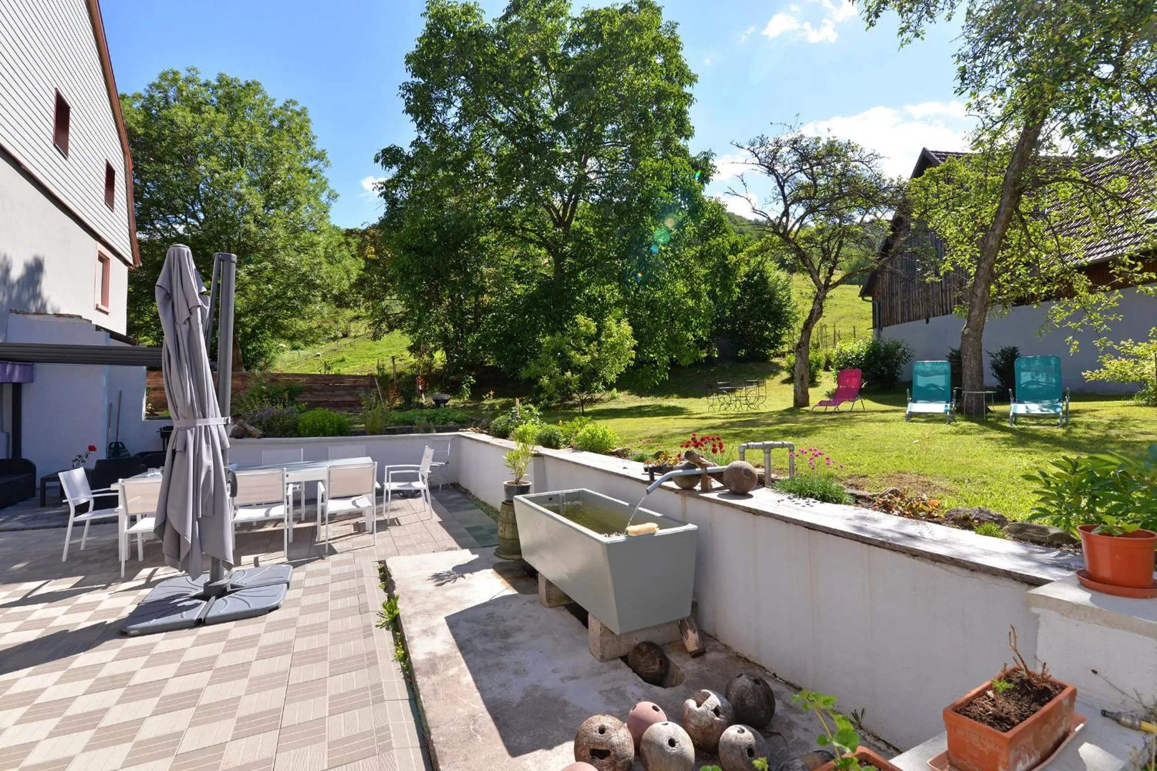 Garden view in Maison D'hôtes Du Landersbach