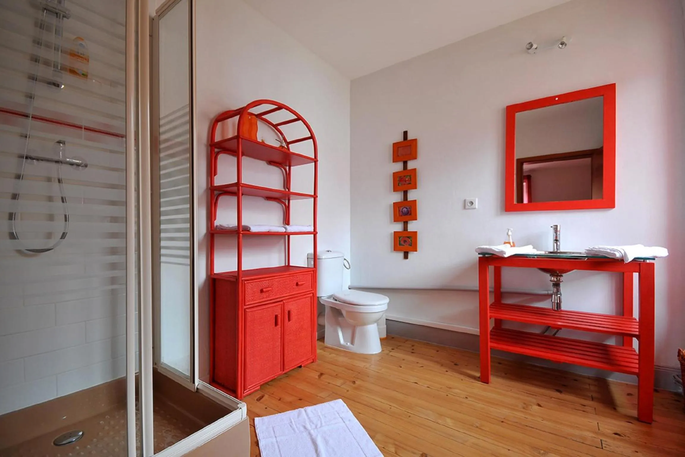 Bathroom, Bed in Maison D'hôtes Du Landersbach