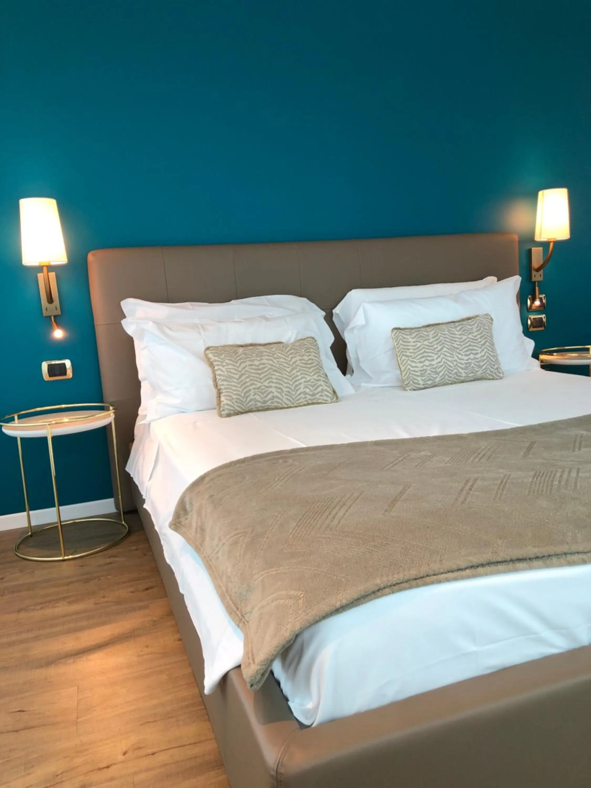 Bed in Hotel Villa Venezia