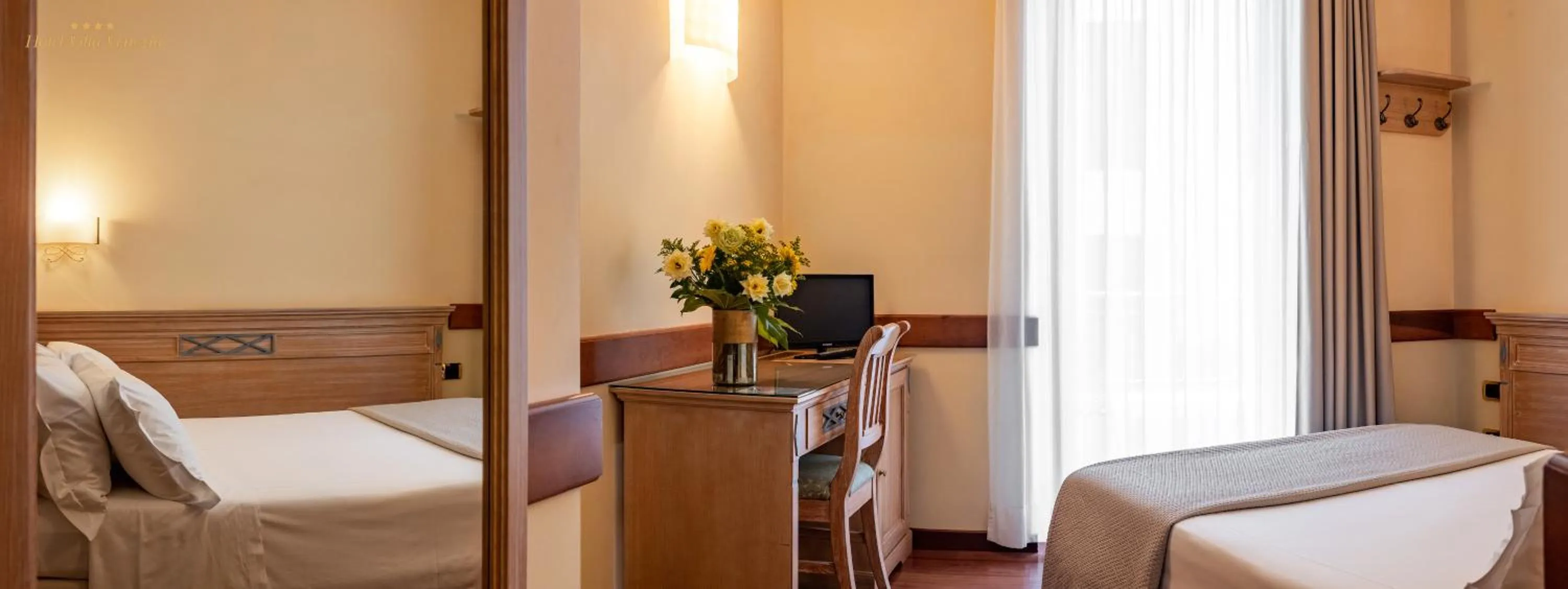 Bed in Hotel Villa Venezia