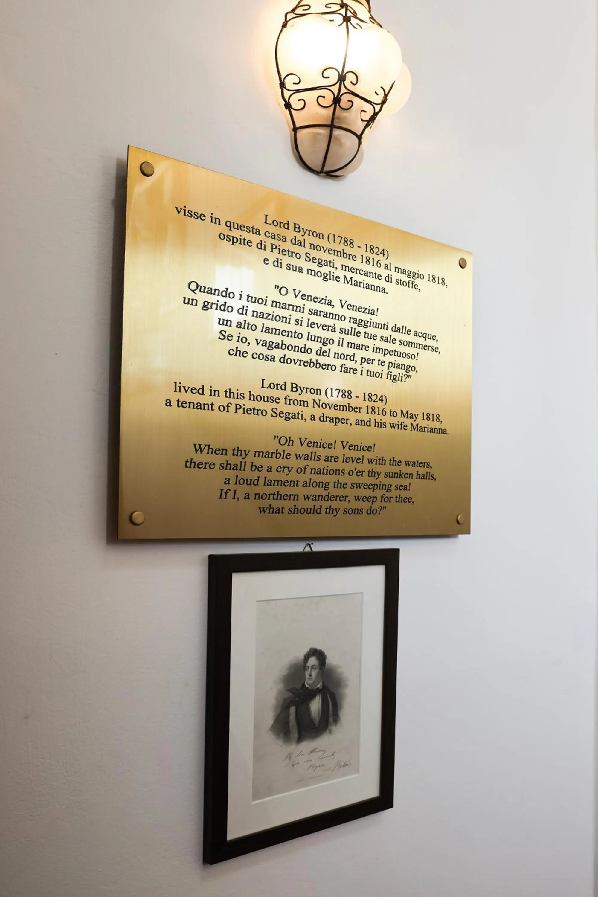 Decorative detail in Locanda Antica Venezia