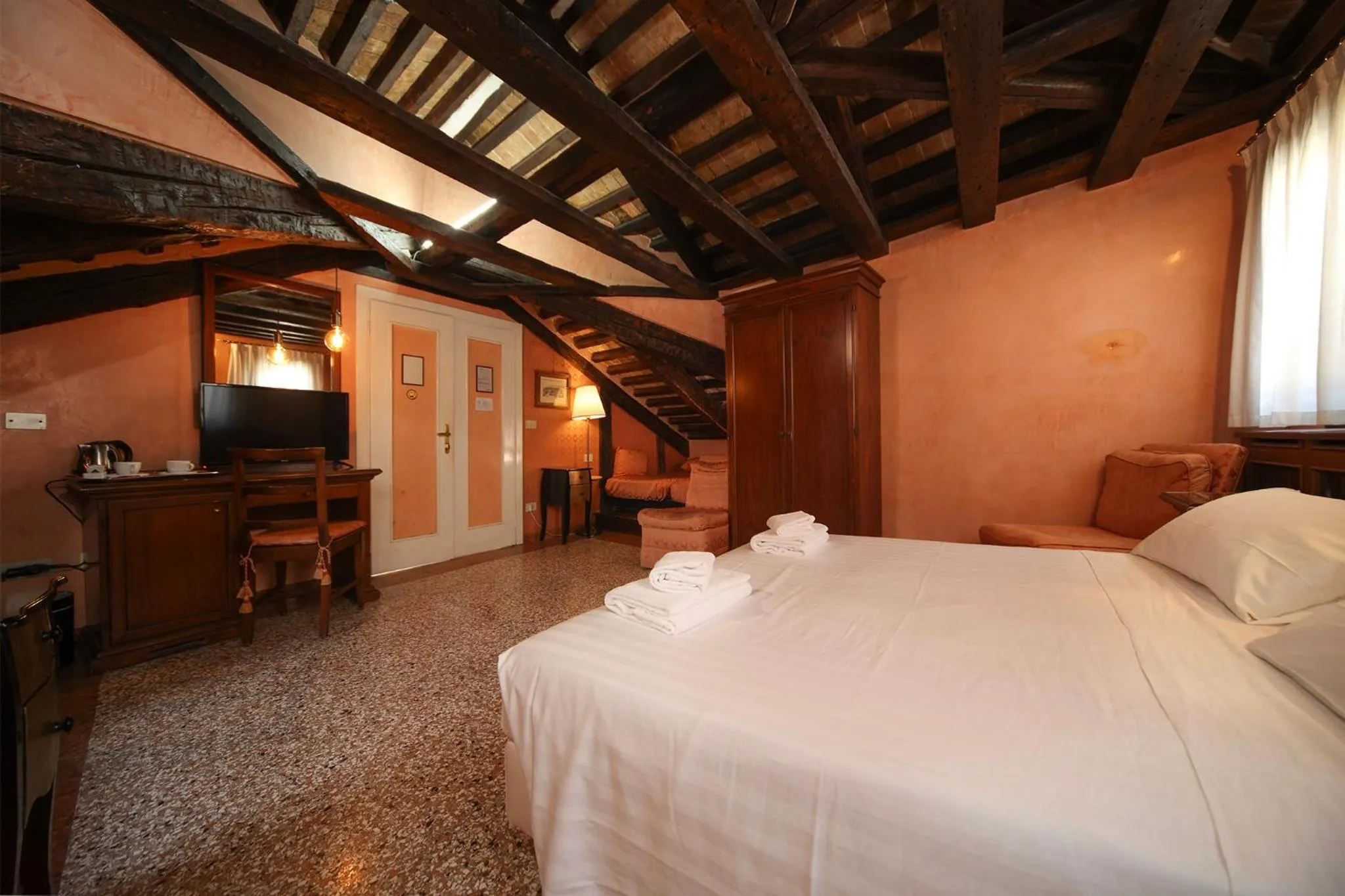 Decorative detail, Bed in Locanda Antica Venezia