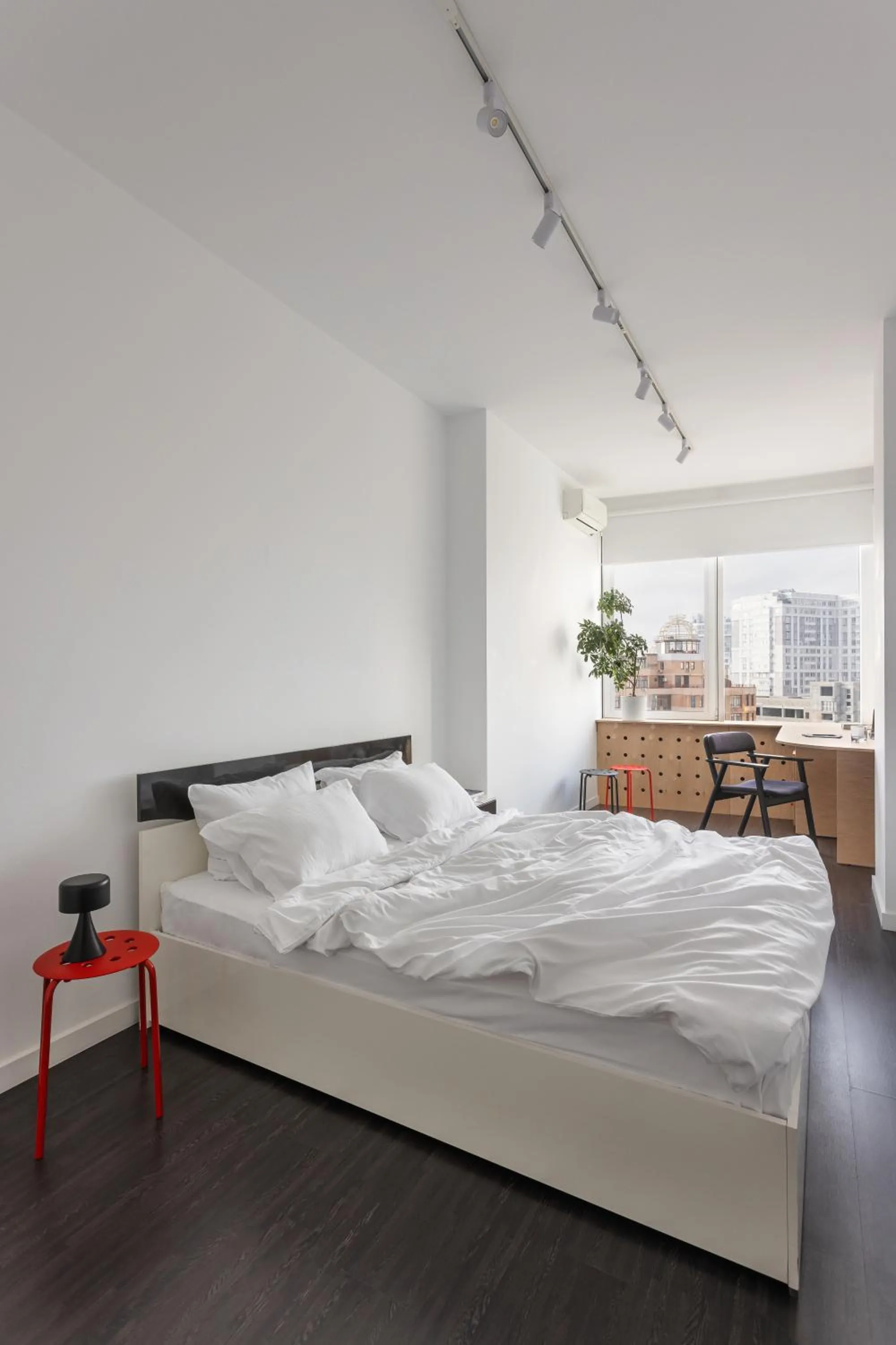 Bedroom, Bed in At Home Apartment