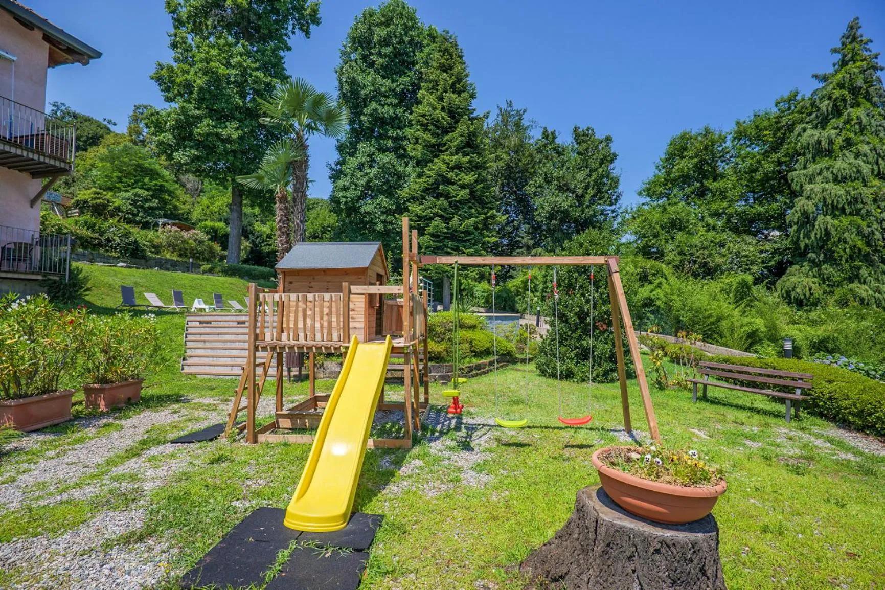 Children play ground in Villa Anna Isole Borromee